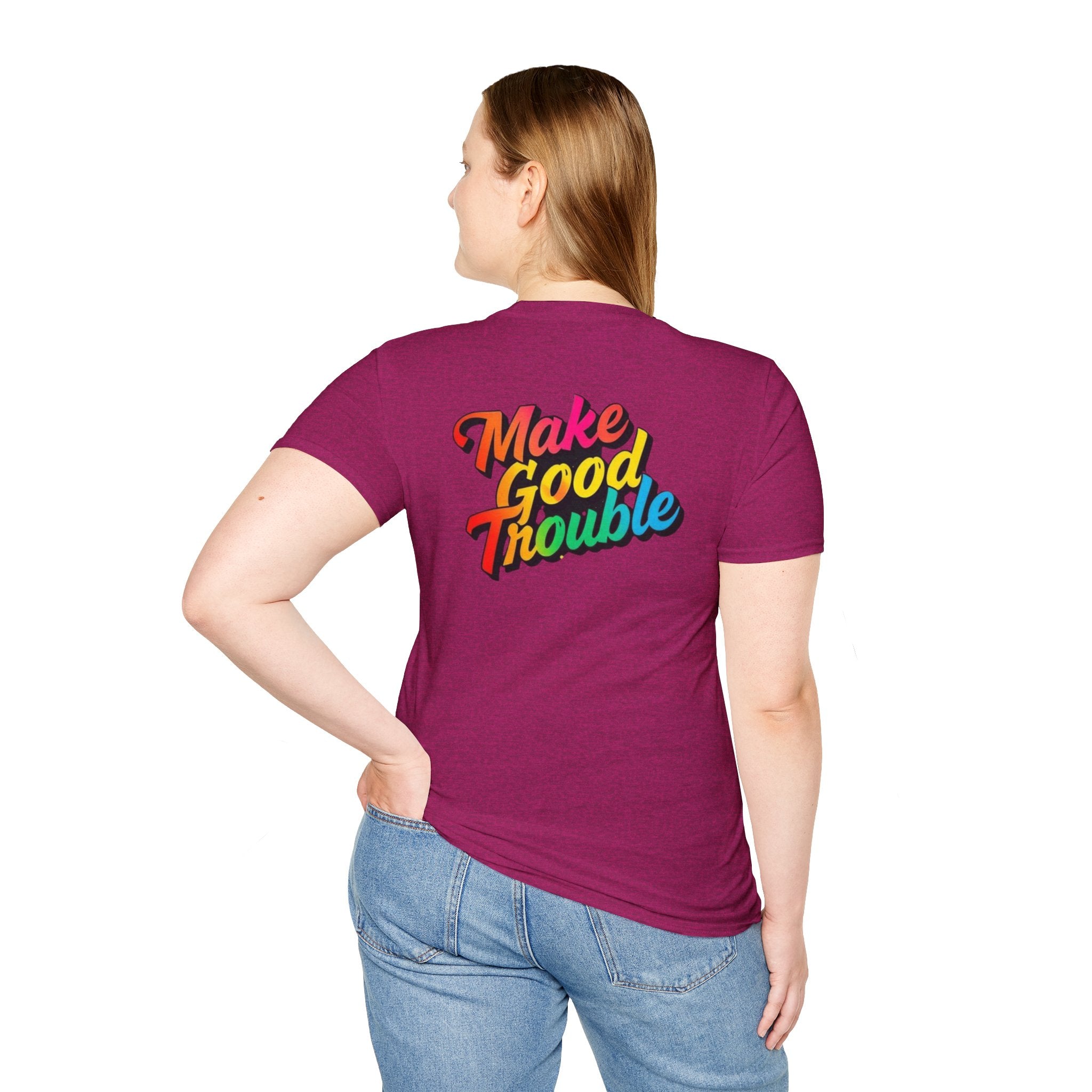 Make Good Trouble' Rainbow T-Shirt