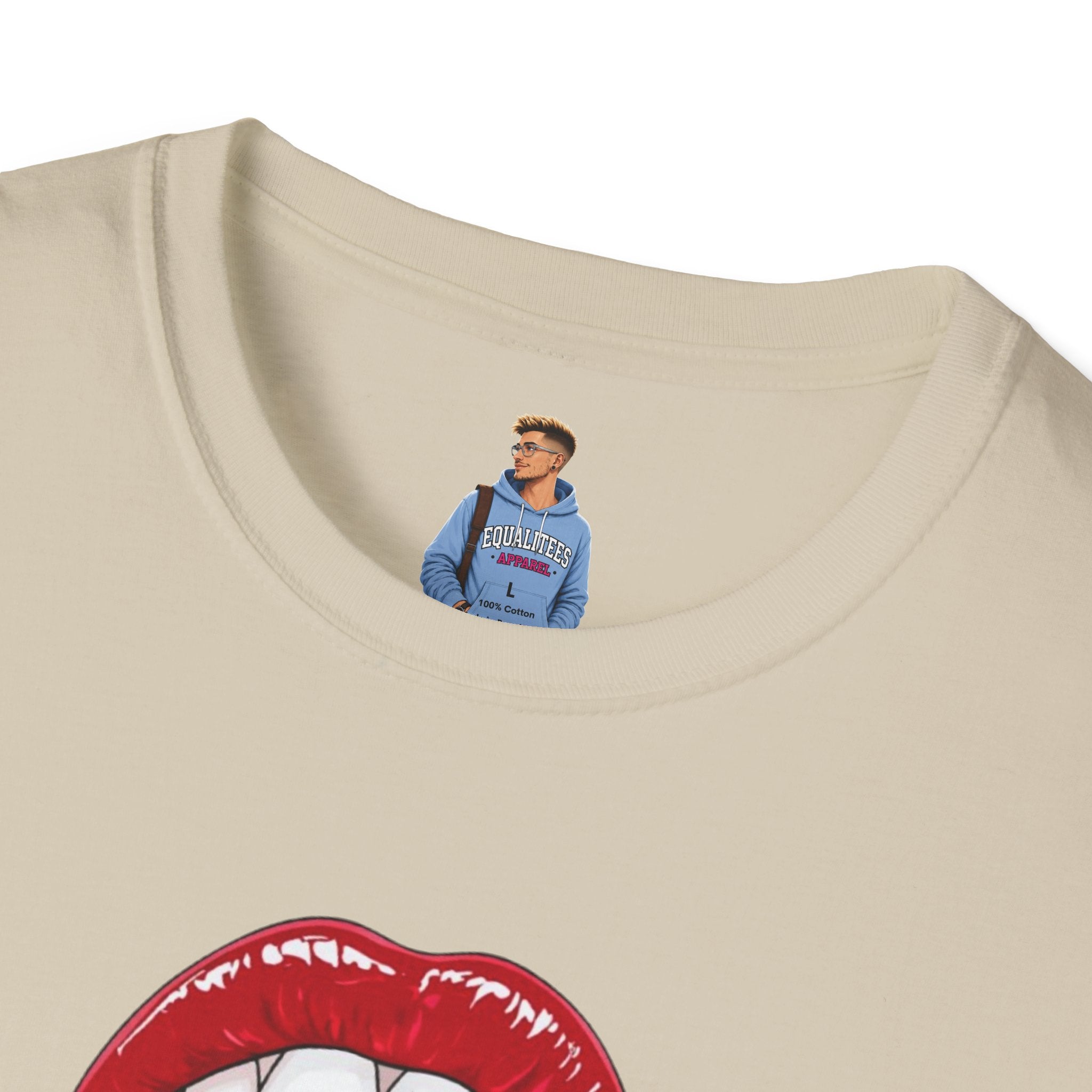 Pride Love Unisex Softstyle T-Shirt | LGBTQ+ Rainbow Heart Design