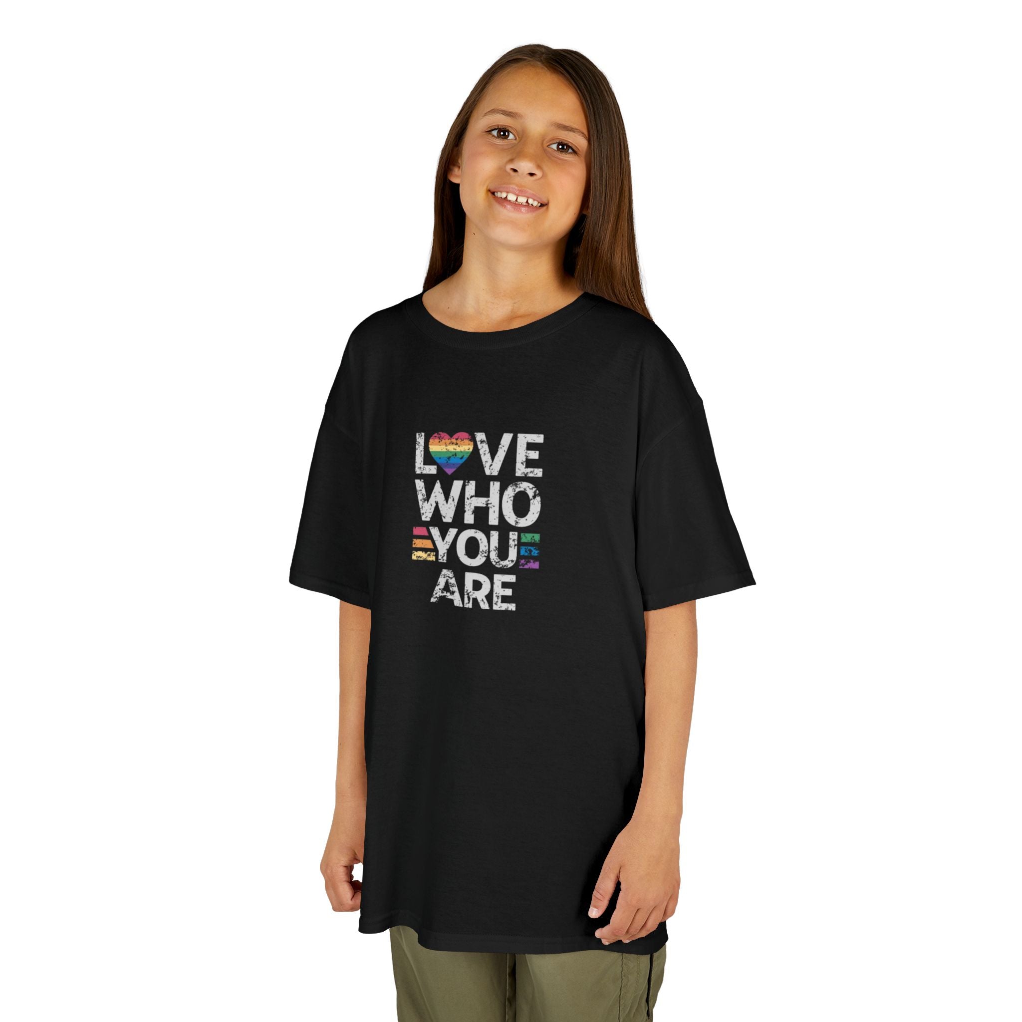 Love Who You Are Kids Heavy Cotton™ Tee - Pride Shirt for Children