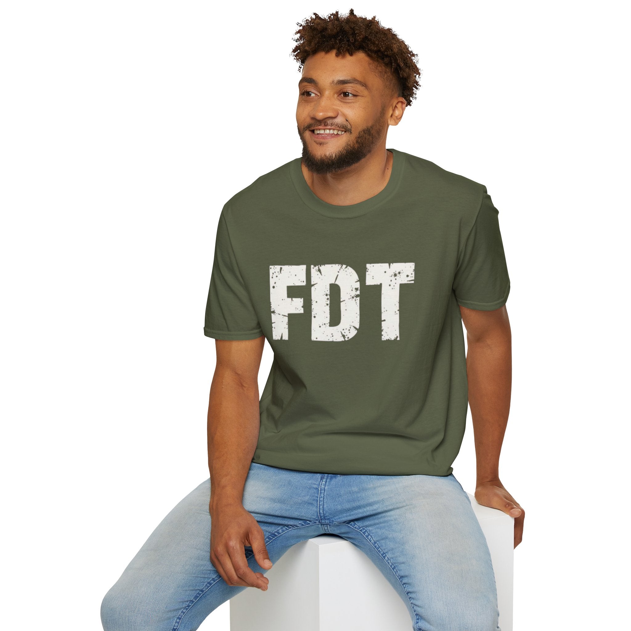 FDT Political Protest Distressed Graphic T-Shirt