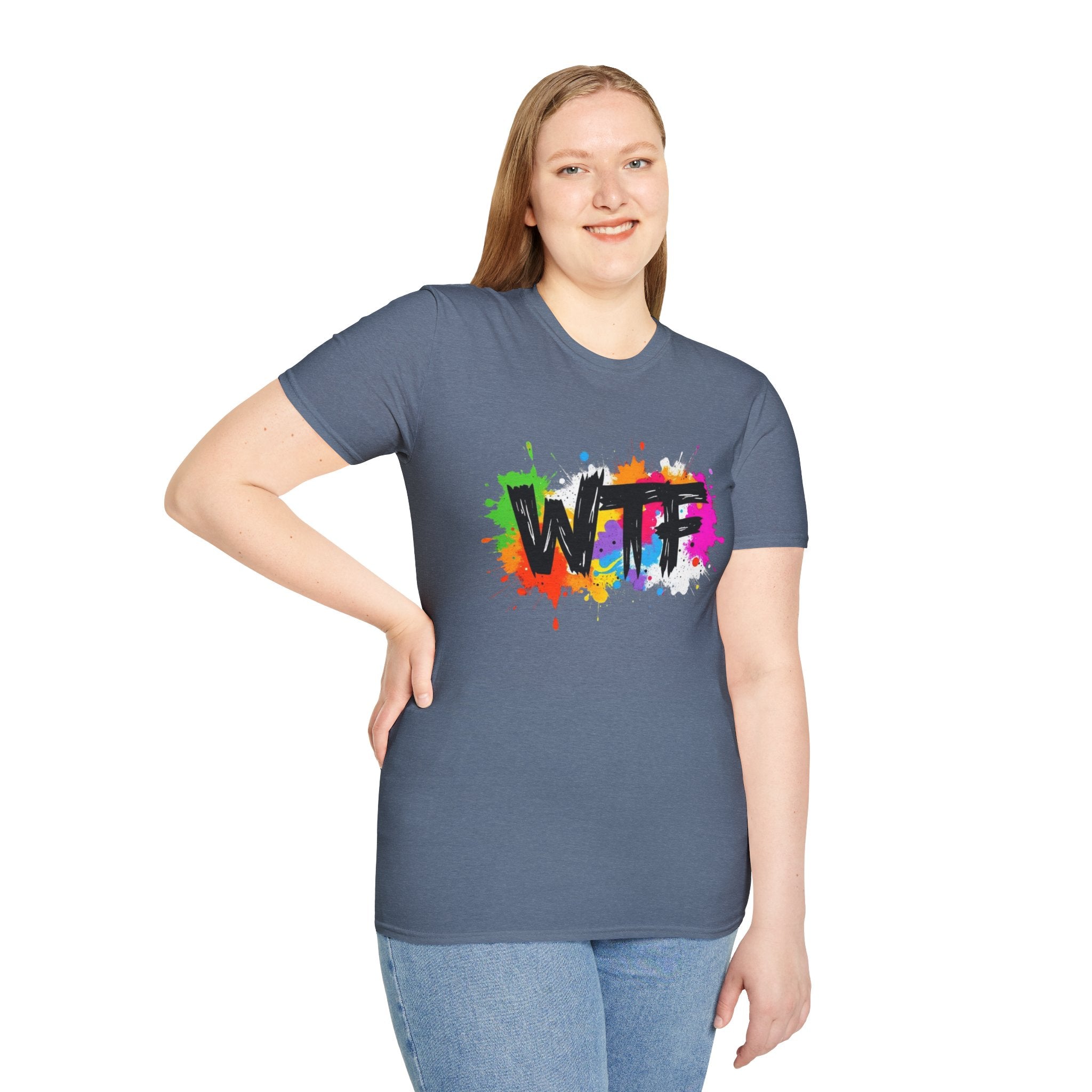 Bold Rainbow WTF Color Splash T-Shirt