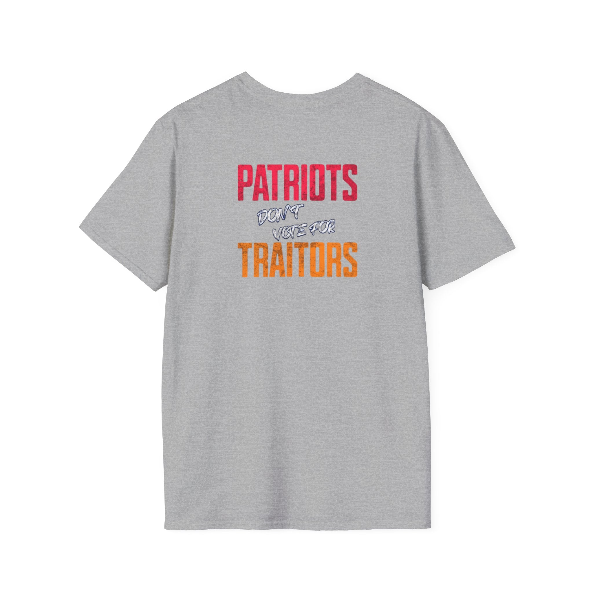 Camiseta unisex de estilo suave de los Patriotas Rojos de Americans Against MAGA