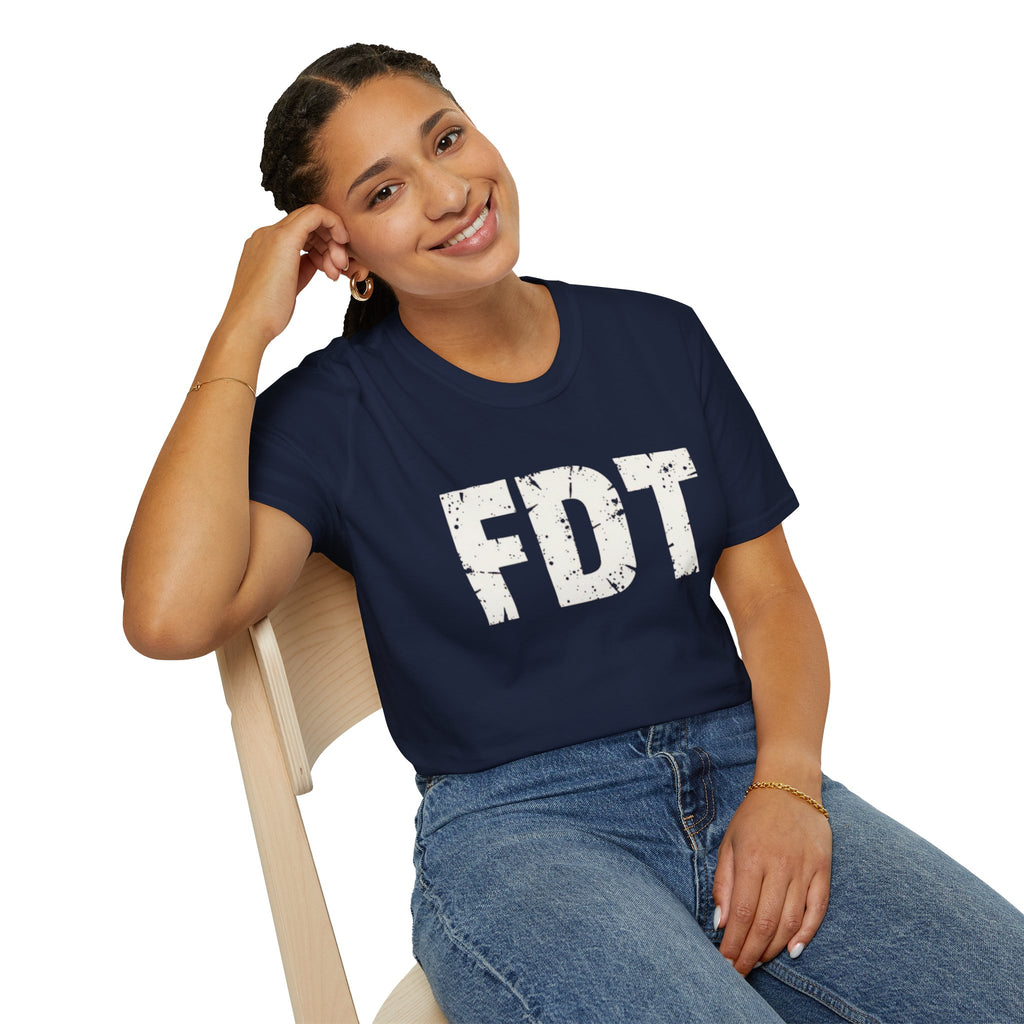 FDT Political Protest Distressed Graphic T-Shirt