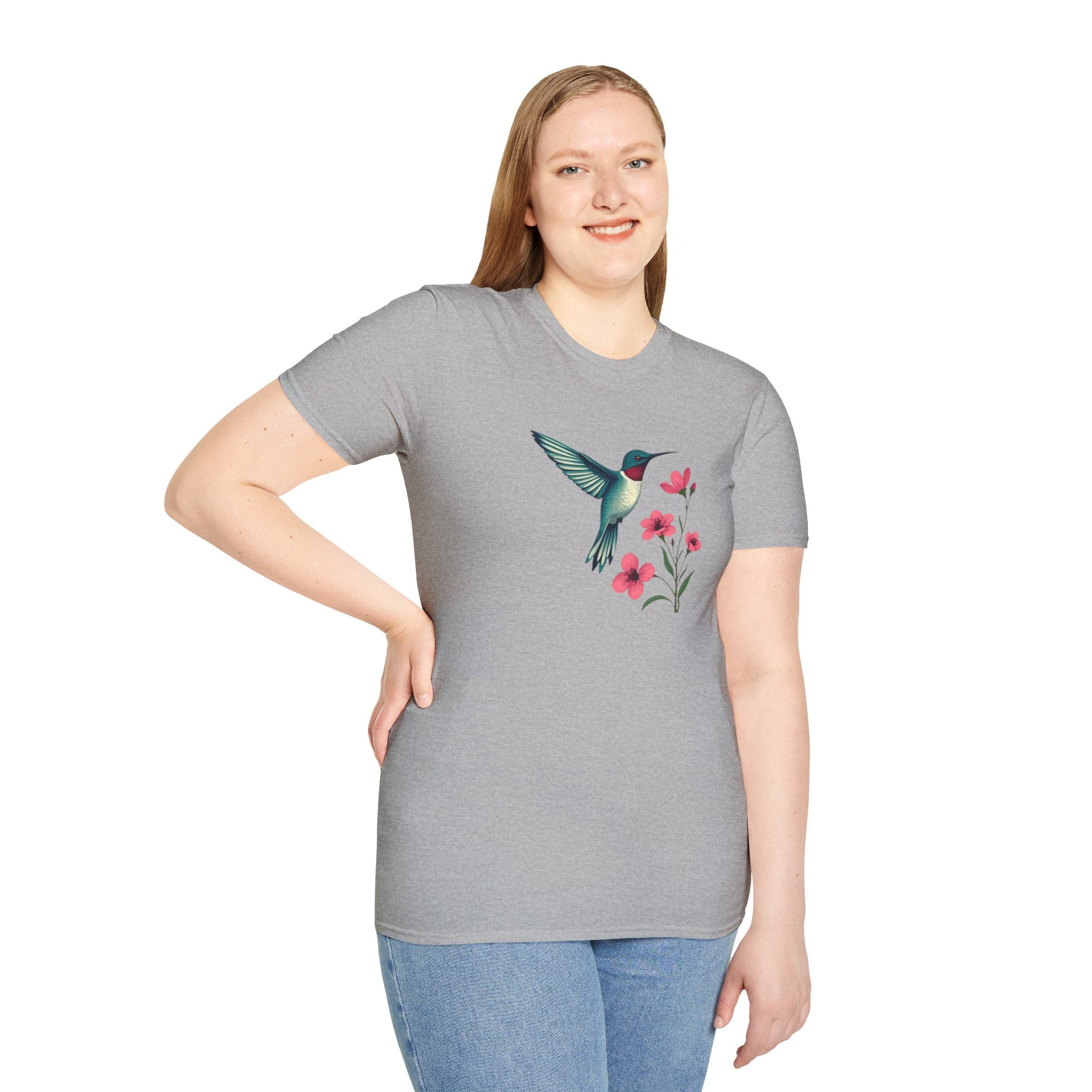 Floral Hummingbird T-Shirt