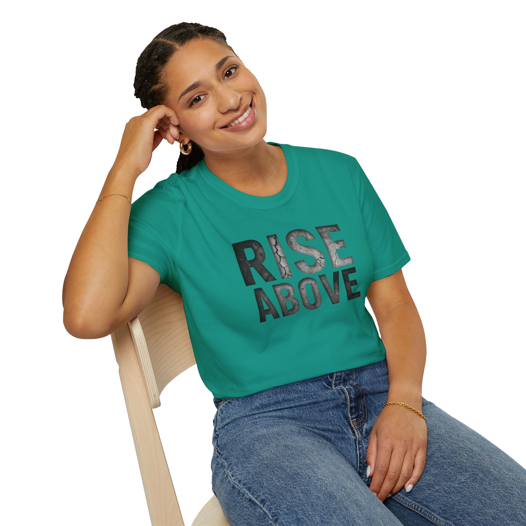 Rise Above Motivational Graphic T-Shirt