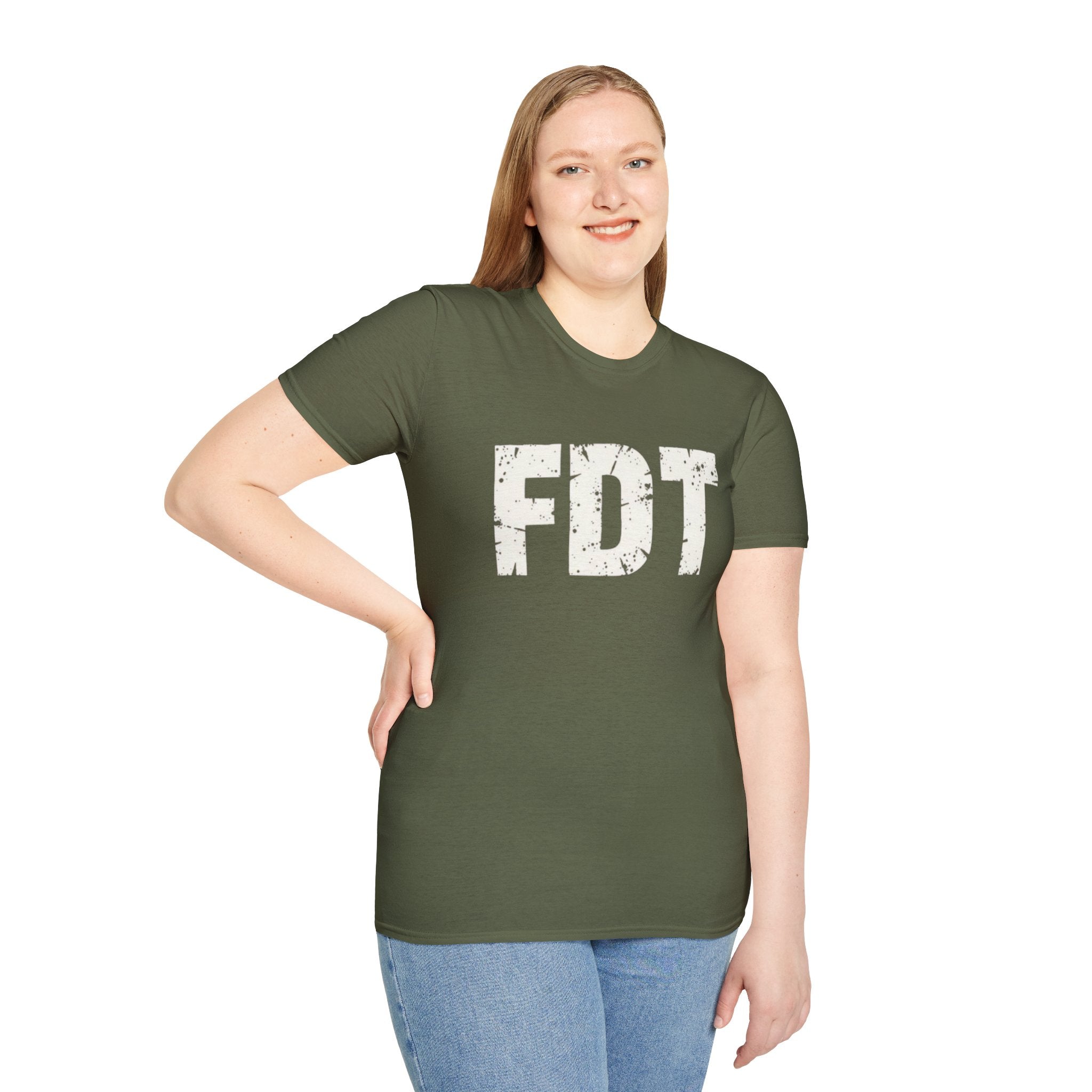 FDT Political Protest Distressed Graphic T-Shirt