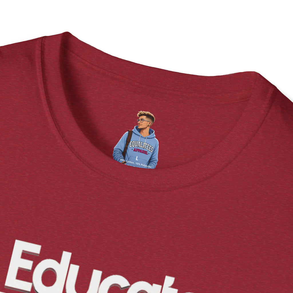 Educate. Advocate. Celebrate. Minimalist Pride T-Shirt