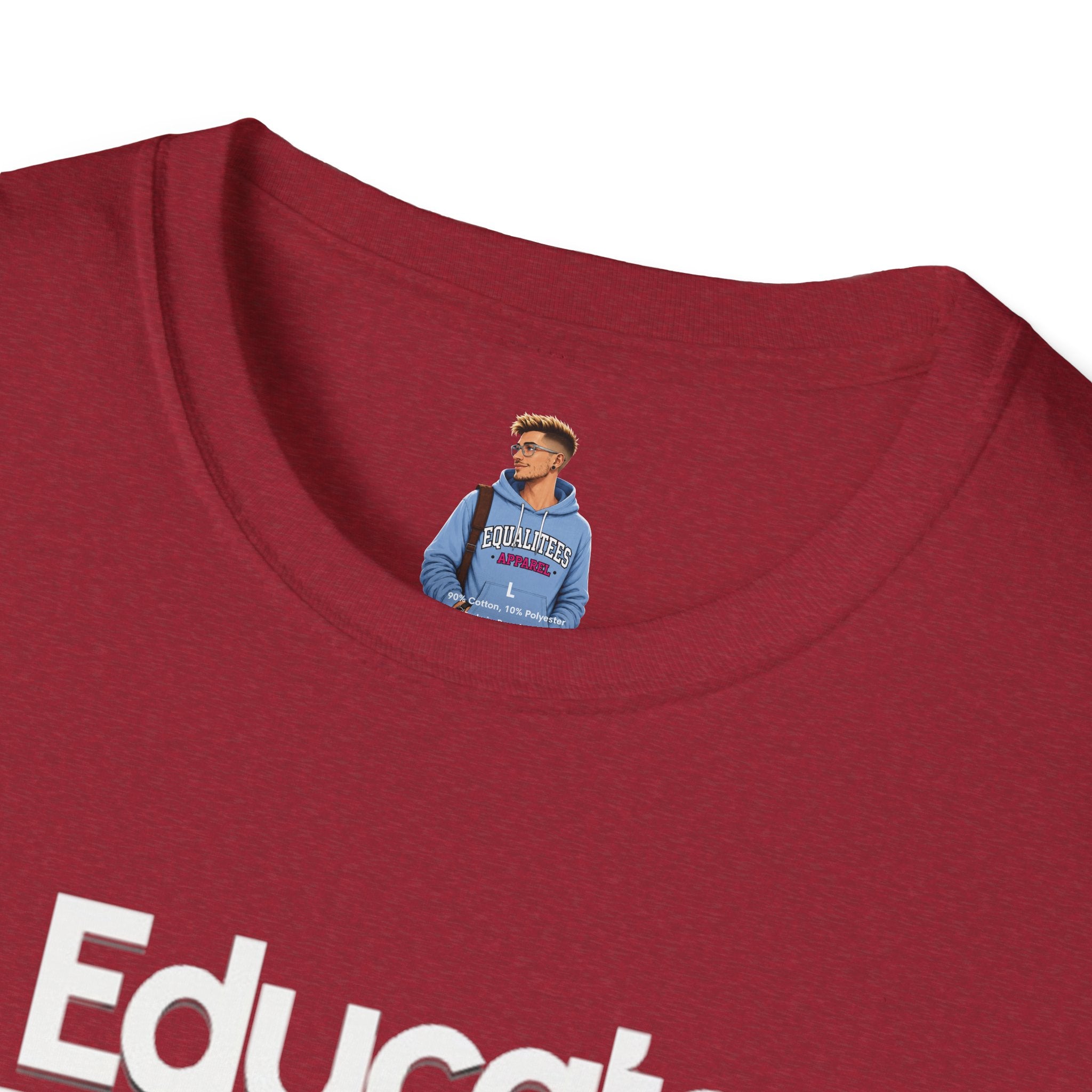 Educate. Advocate. Celebrate. Minimalist Pride T-Shirt