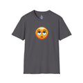 Camiseta unisex de estilo suave con emoji de ojos en blanco | Camiseta gráfica informal para el día a día