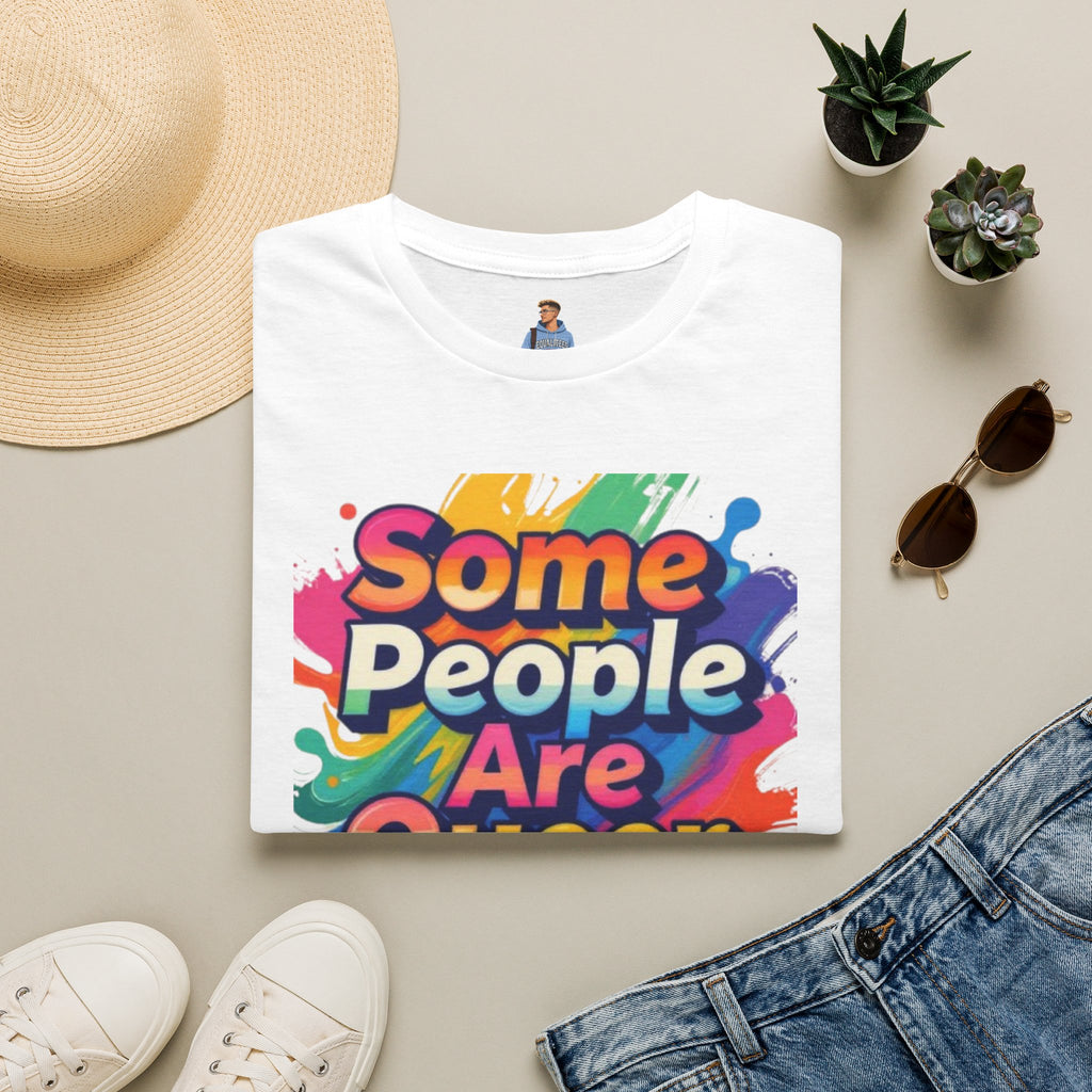 Some People Are Queer T-Shirt Rainbow Graphic