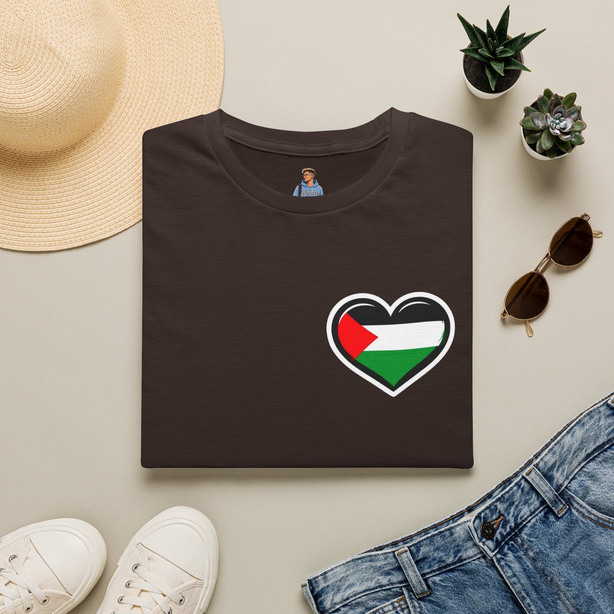 Camiseta unisex de estilo suave: "Apoya a Gaza y todos somos Palestina".
