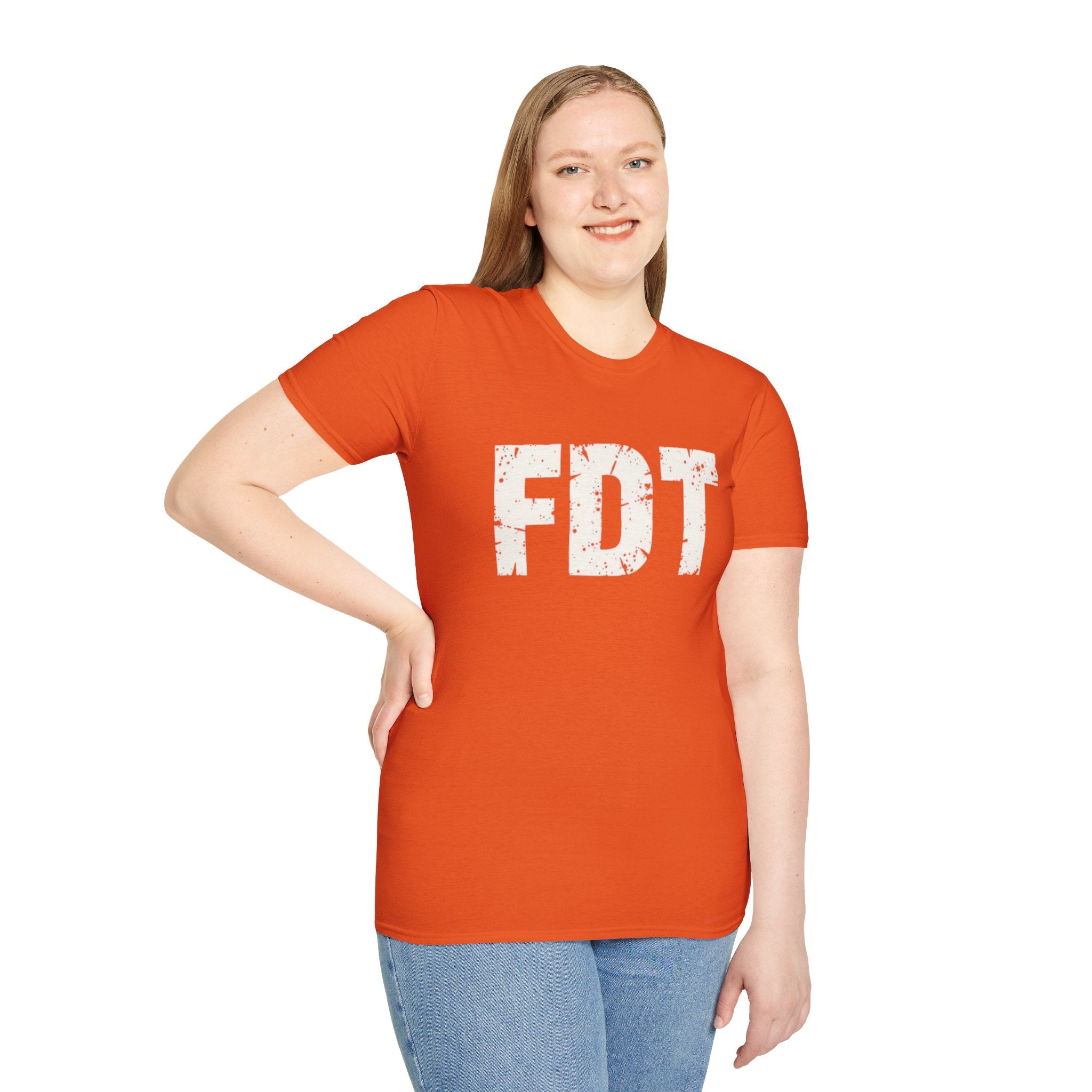 FDT Political Protest Distressed Graphic T-Shirt