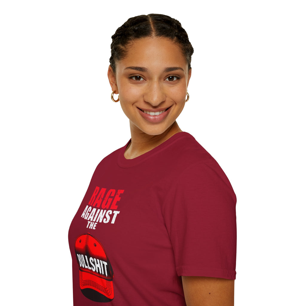 Camiseta unisex Softstyle - Camiseta gráfica "Rage Against the BS"
