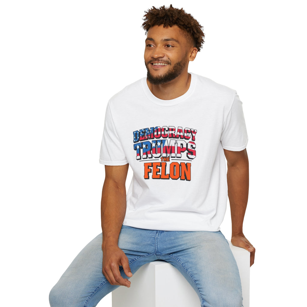 Democracy Trumps the Felon Graphic Tee
