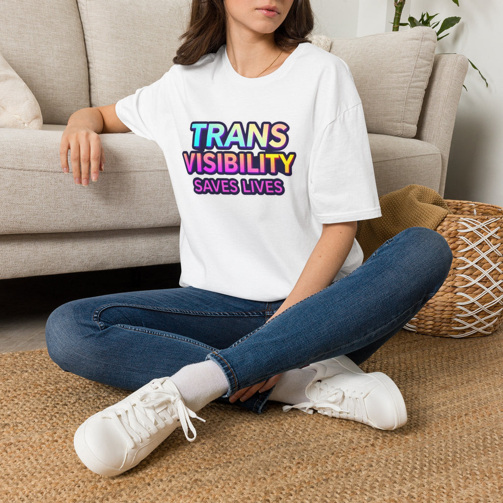Trans Visibility Saves Lives Statement T-shirt