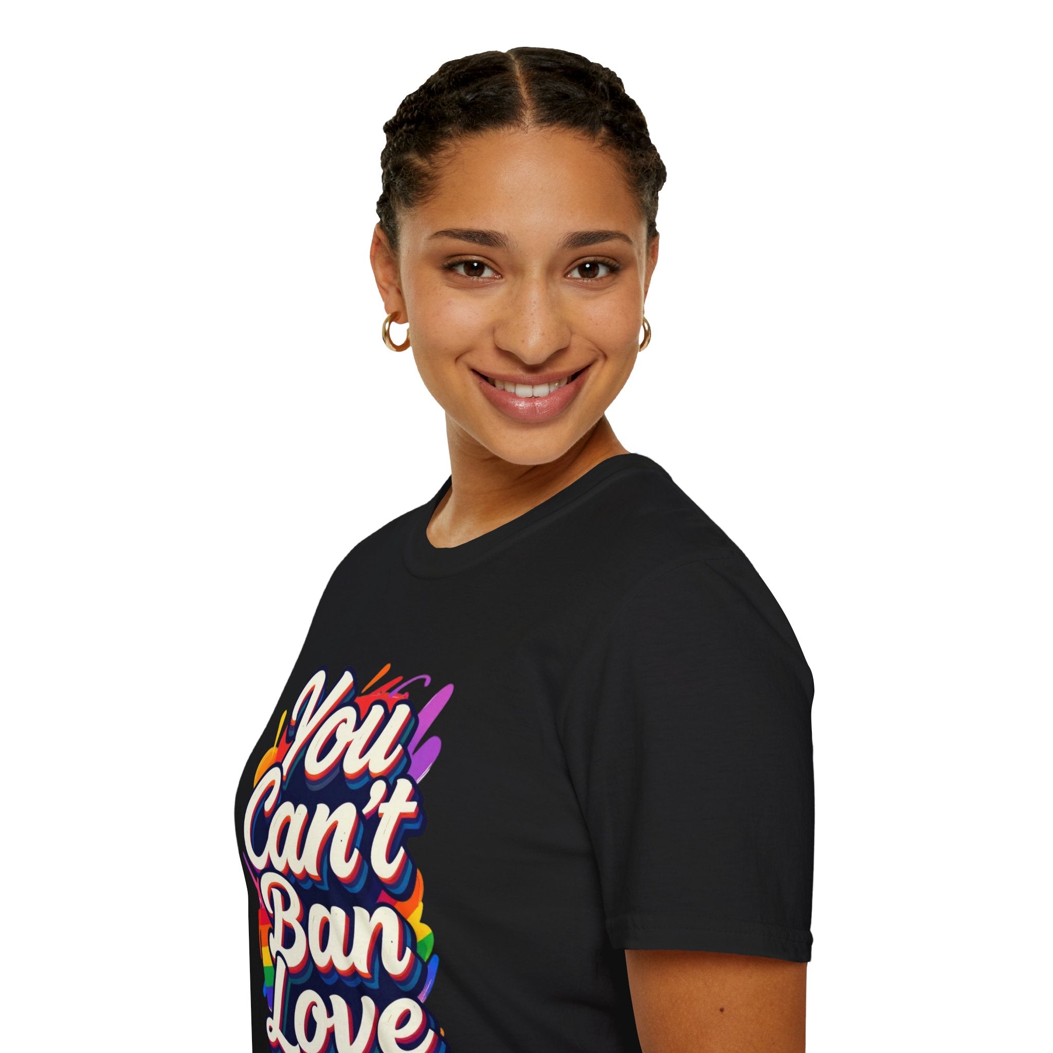You Can't Ban Love T‑Shirt — Rainbow LGBTQ+ Pride Graphic Tee
