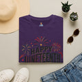 Juneteenth T-Shirt - "Happy Juneteenth" Fireworks Celebration Tee