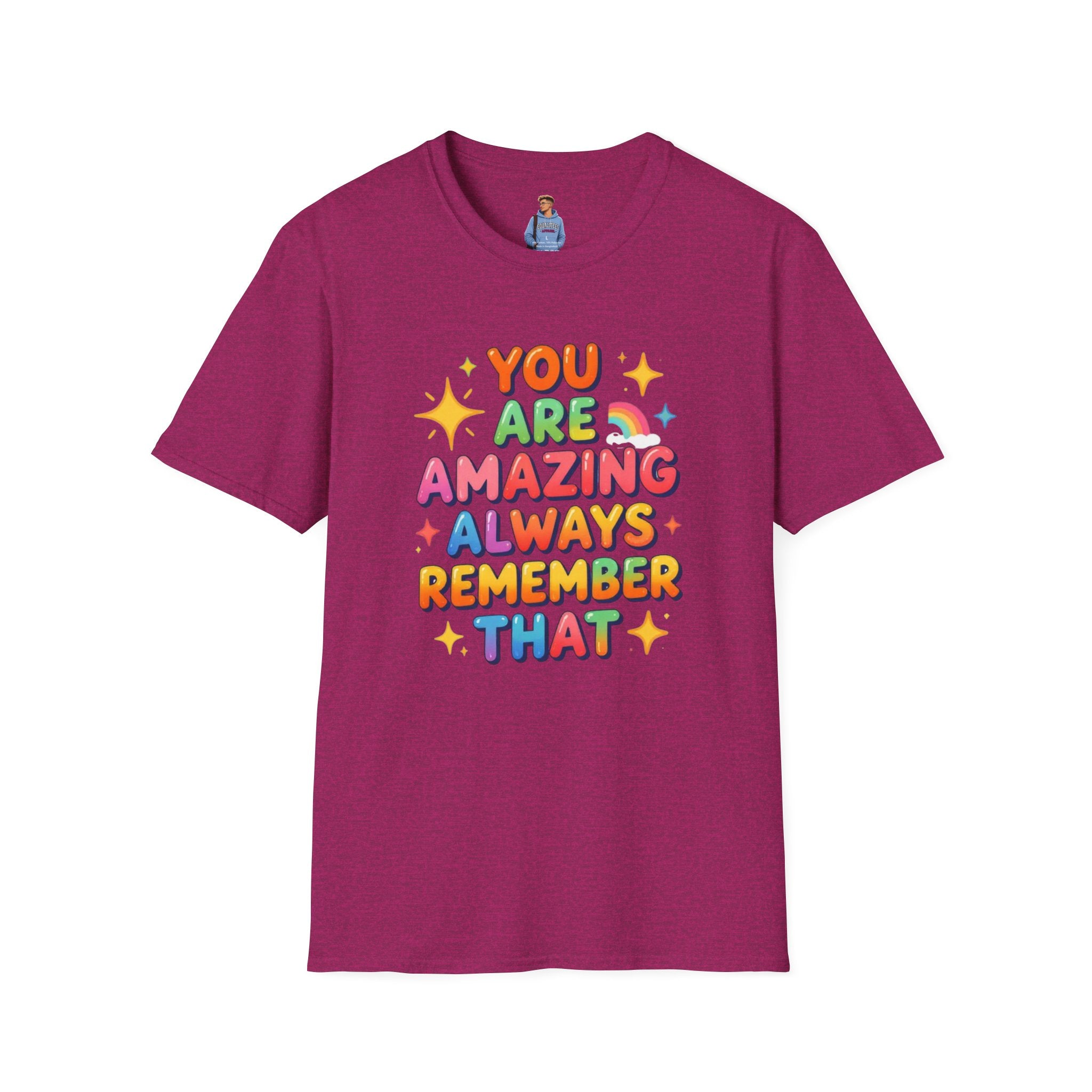 You Are Amazing T-Shirt — Colorful Inspirational Graphic Tee