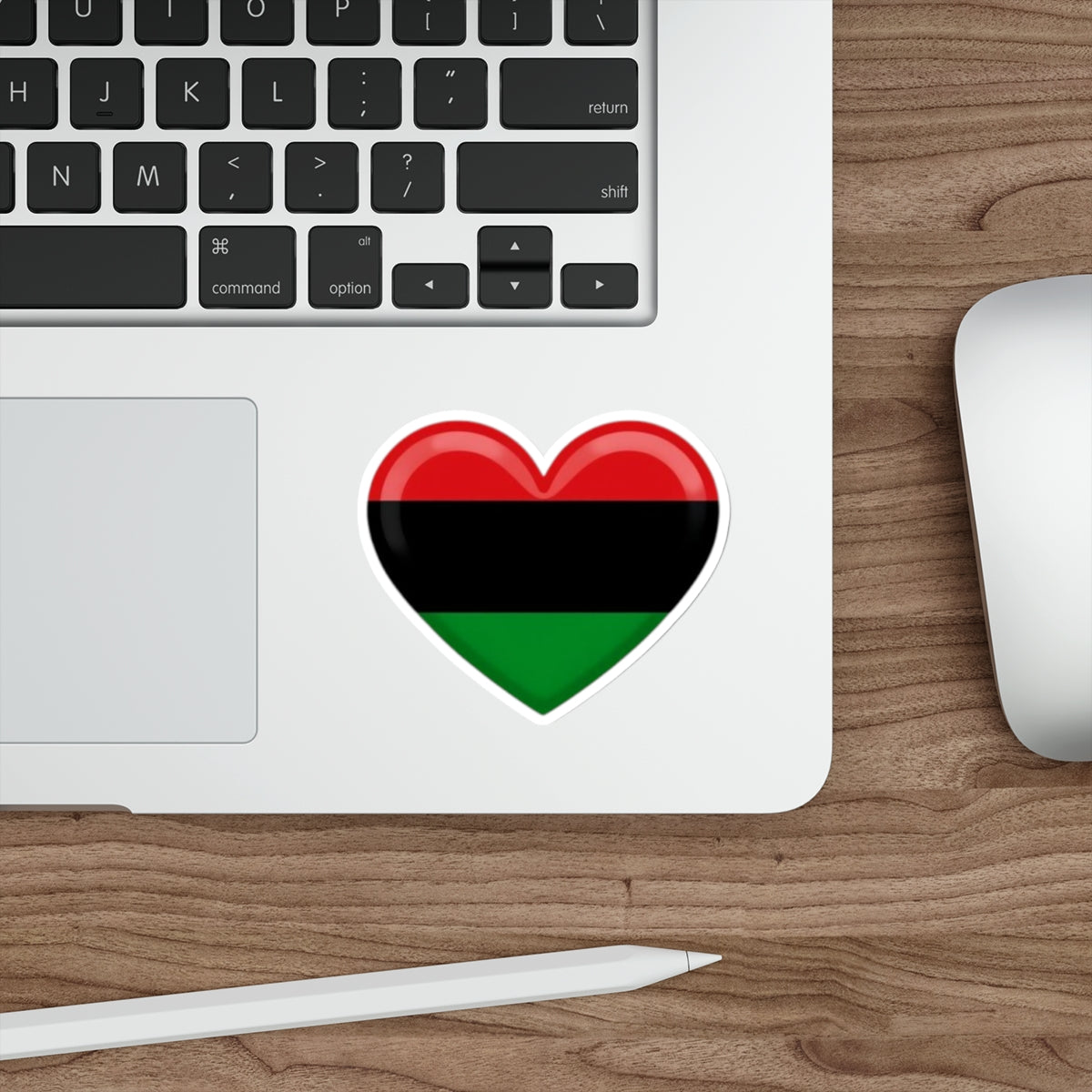 Pan African Heart Die-Cut Sticker - EqualiTees.Me