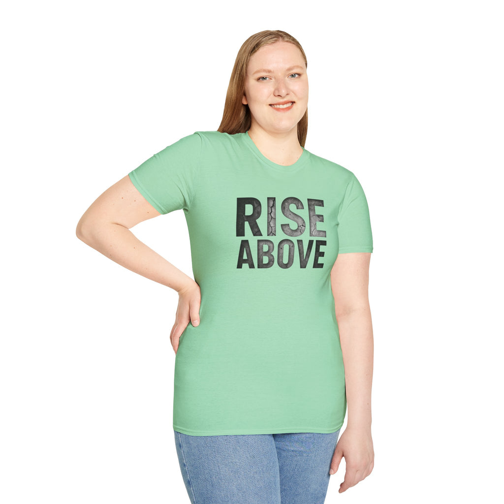 Rise Above Motivational Graphic T-Shirt