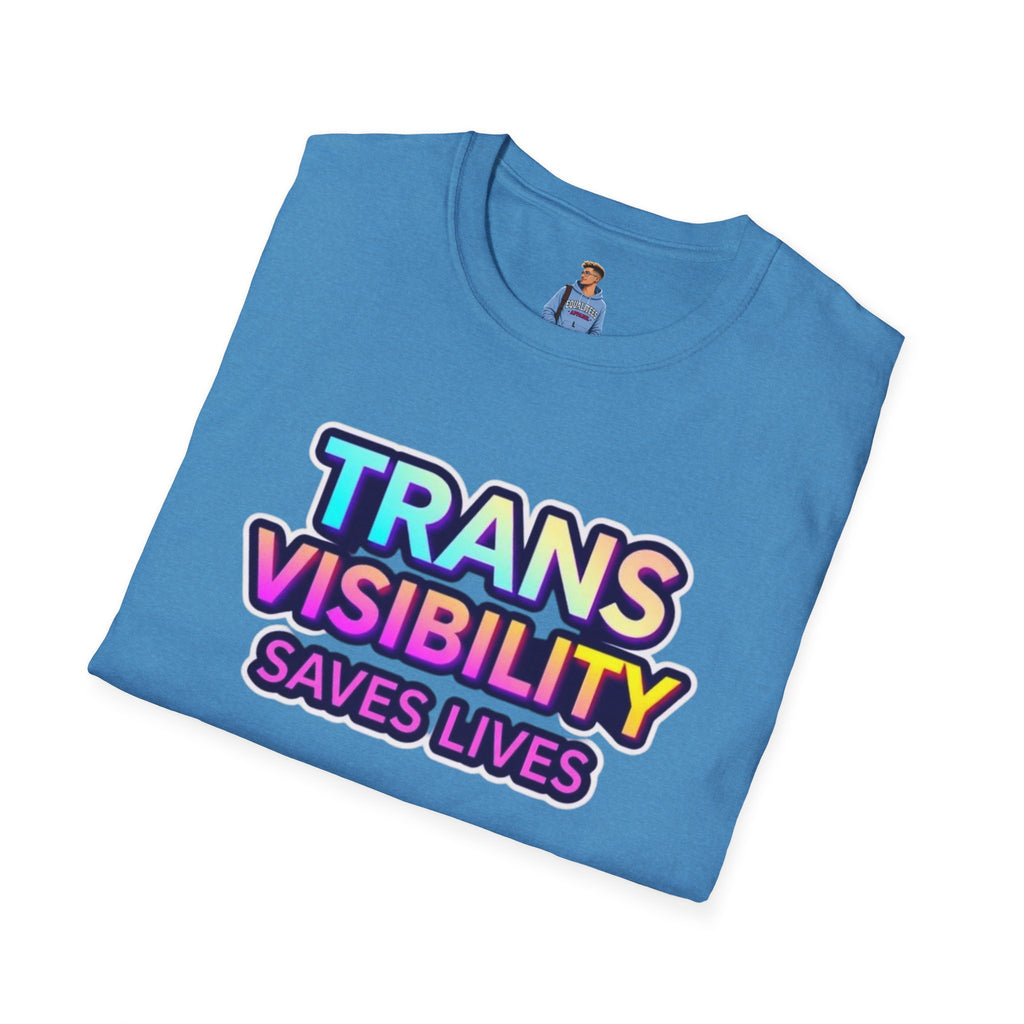 Trans Visibility Saves Lives Statement T-shirt