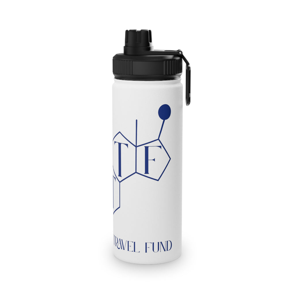 BTTF - Black Trans Travel Fund Logo Stainless Steel Sports Water Bottle