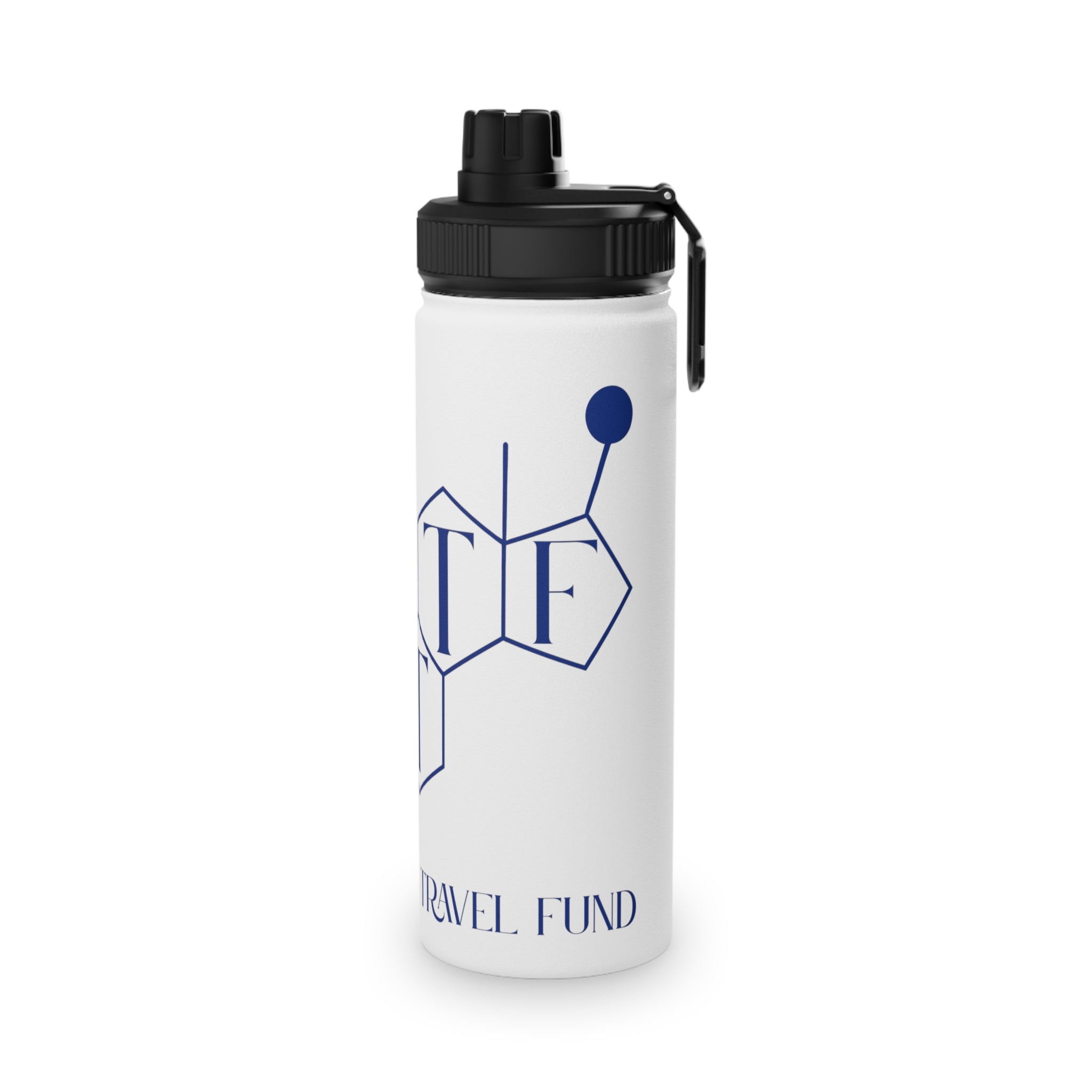 BTTF - Black Trans Travel Fund Logo Stainless Steel Sports Water Bottle