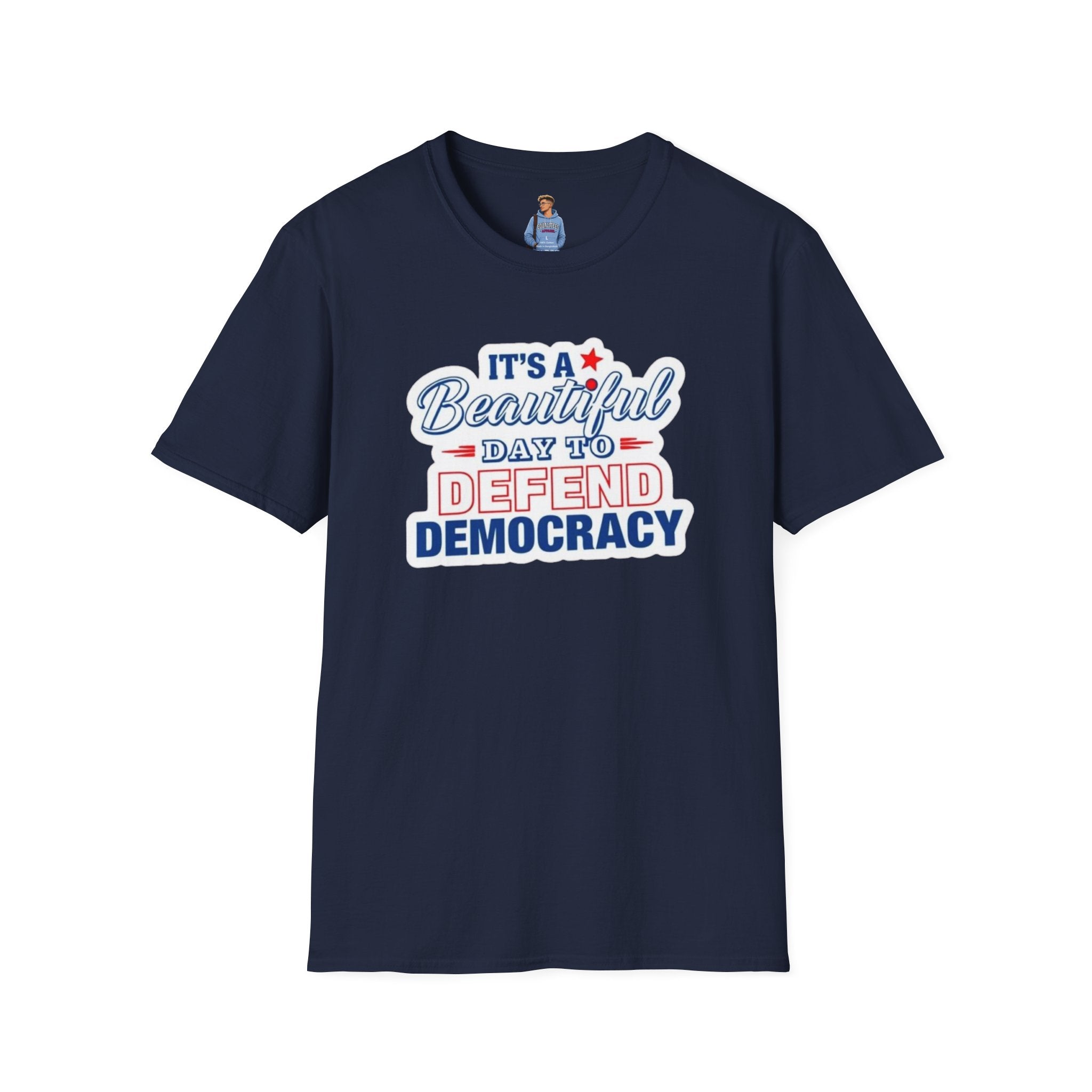 Camiseta unisex suave "Defend Democracy": perfecta para el activismo y el uso diario.