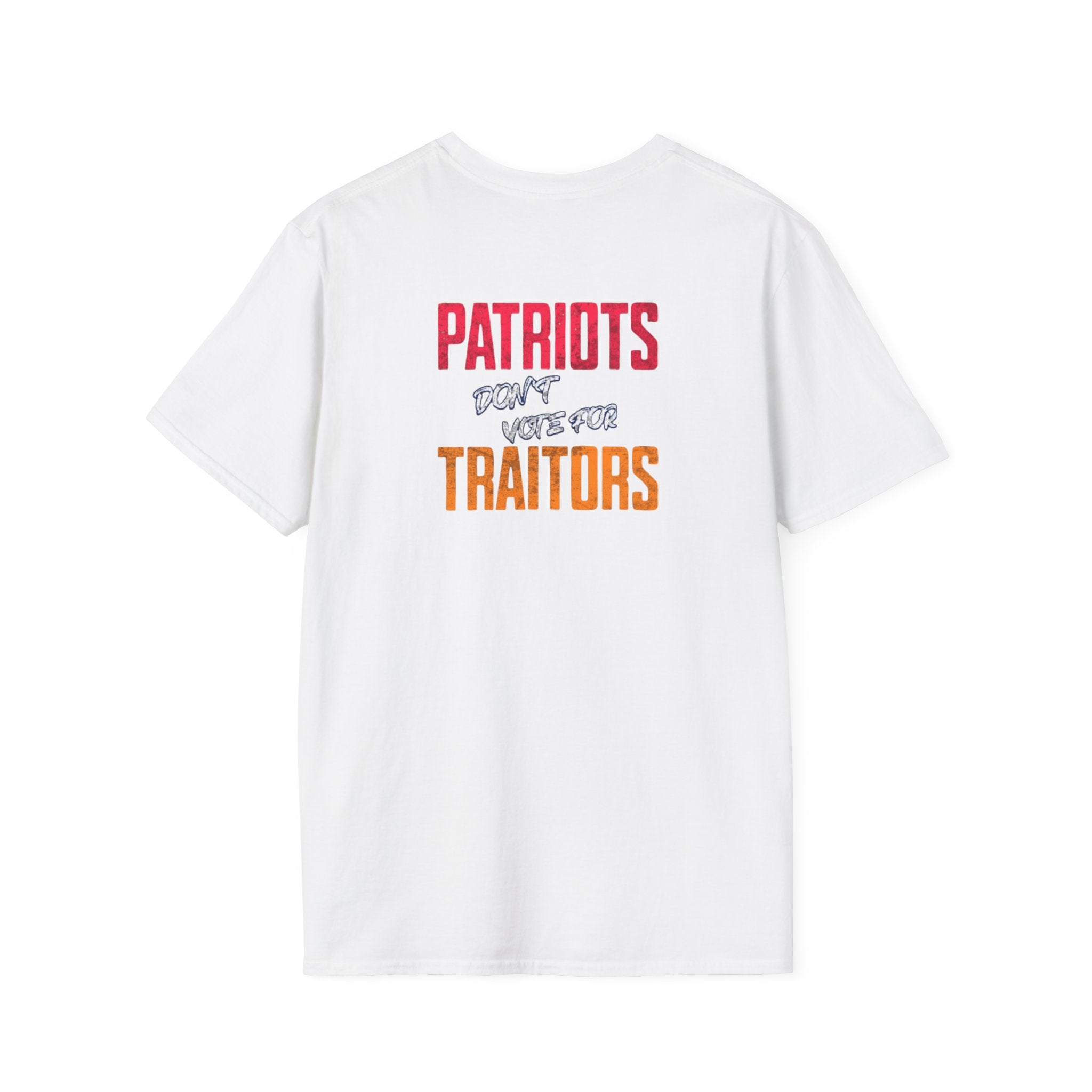 Camiseta unisex de estilo suave de los Patriotas Rojos de Americans Against MAGA