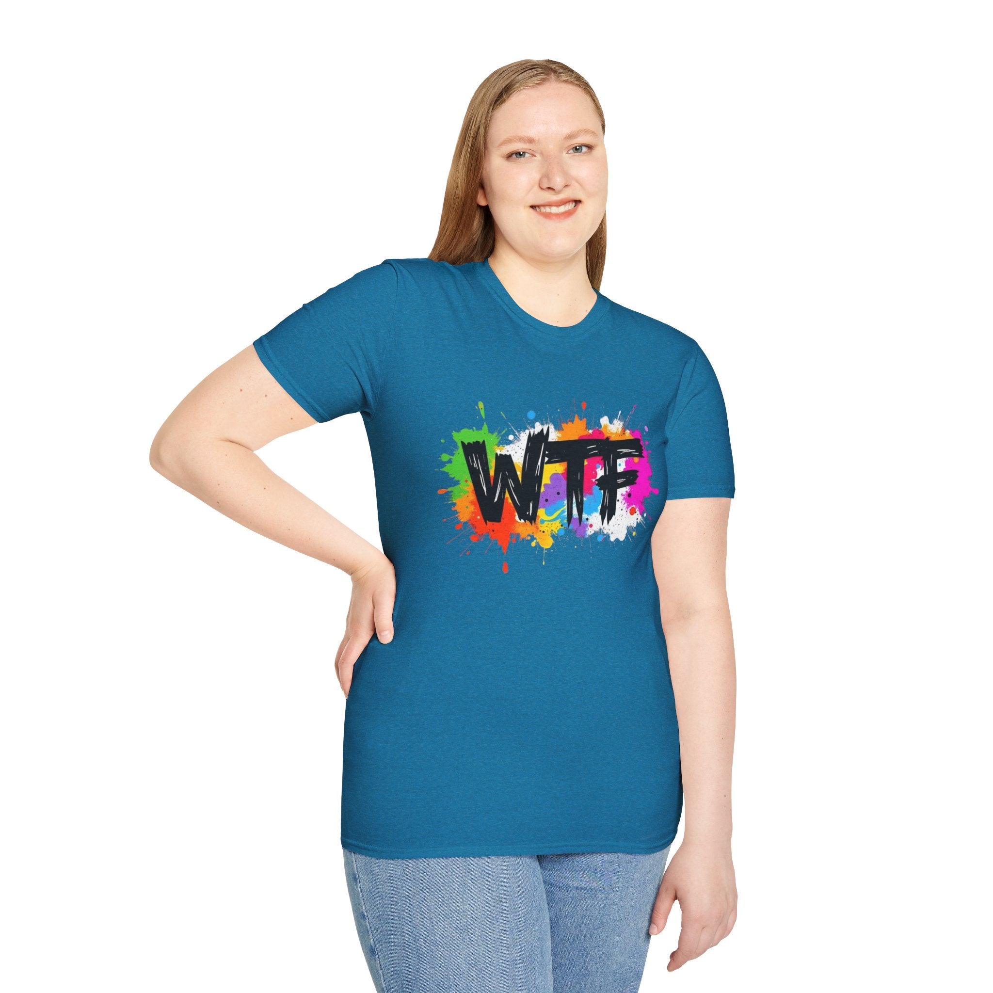 Bold Rainbow WTF Color Splash T-Shirt