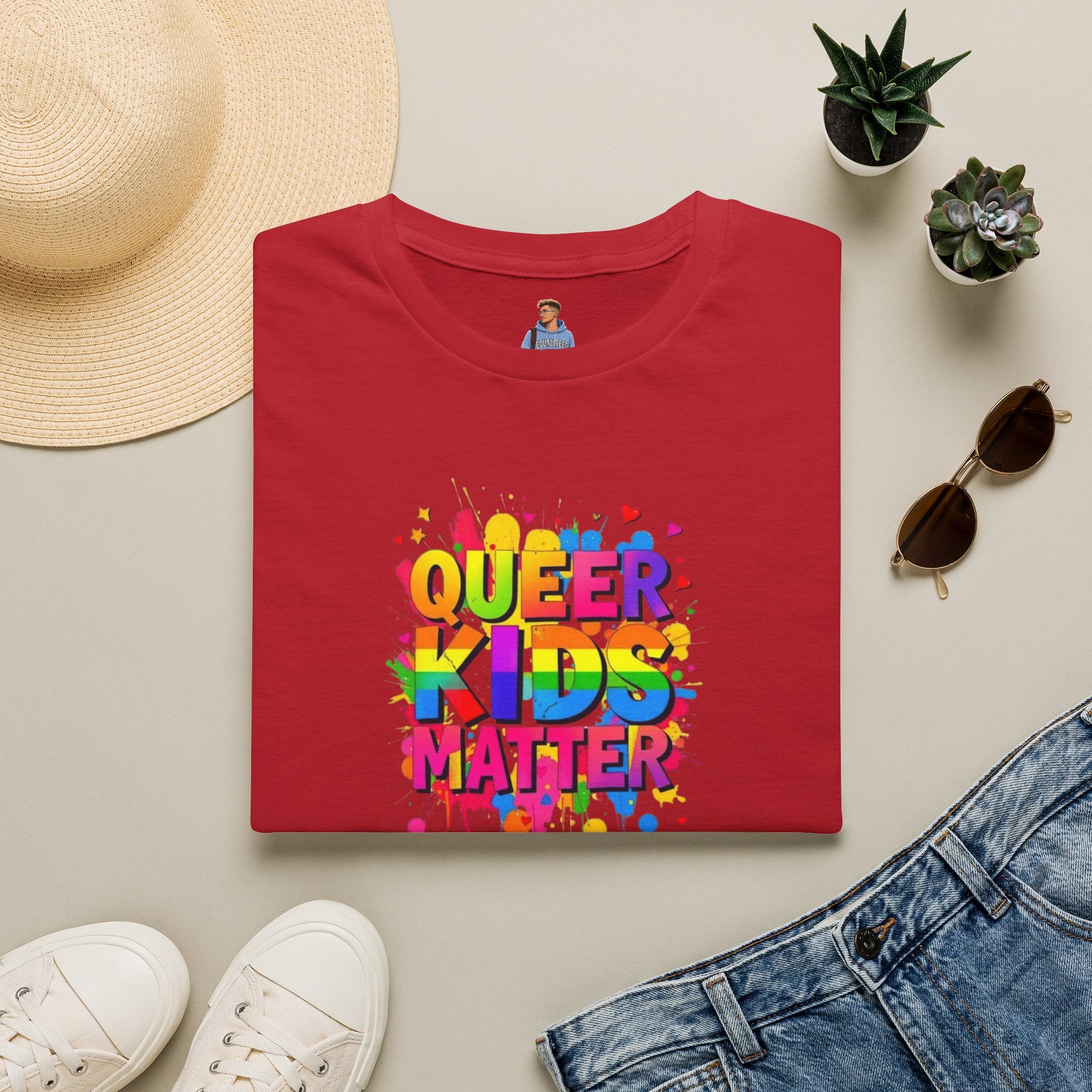 Queer Kids Matter Unisex Softstyle T-Shirt - Celebrate Inclusivity & Pride