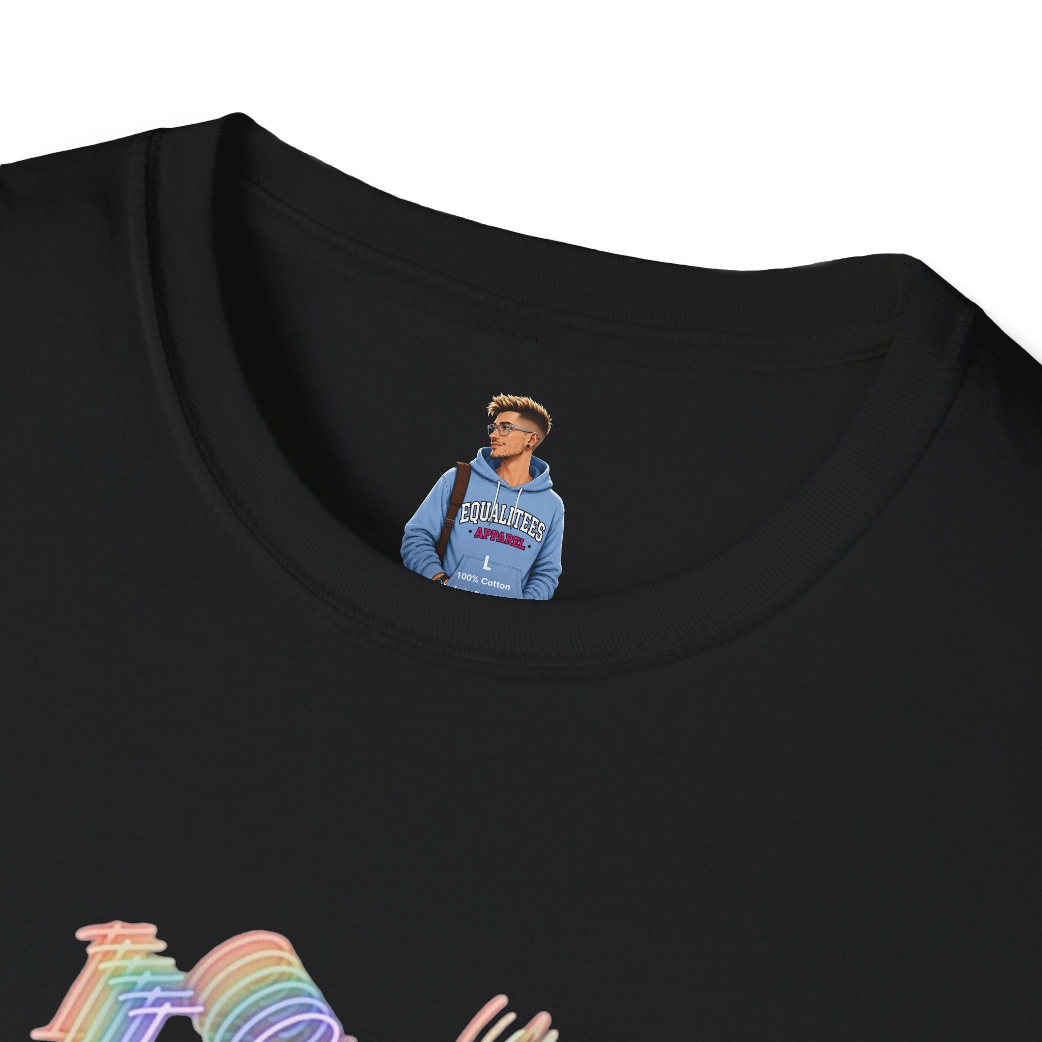 I See You Unisex Softstyle T-Shirt - Colorful Wave Design for LGBTQ+ Visibility