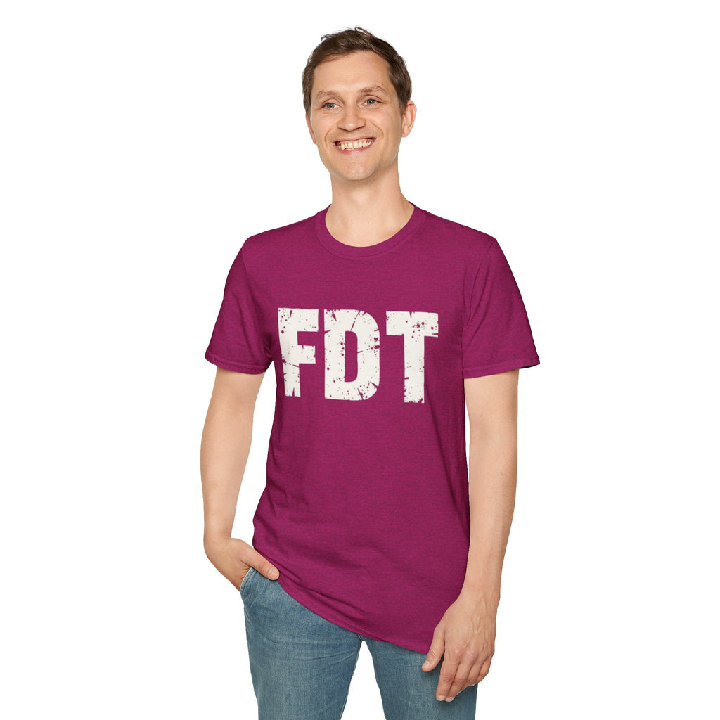 FDT Political Protest Distressed Graphic T-Shirt