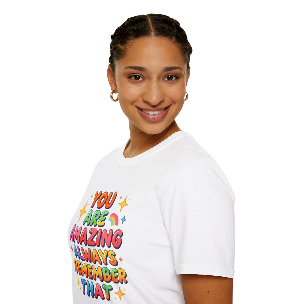 You Are Amazing T-Shirt — Colorful Inspirational Graphic Tee
