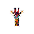 Colorful Giraffe Die-Cut Sticker