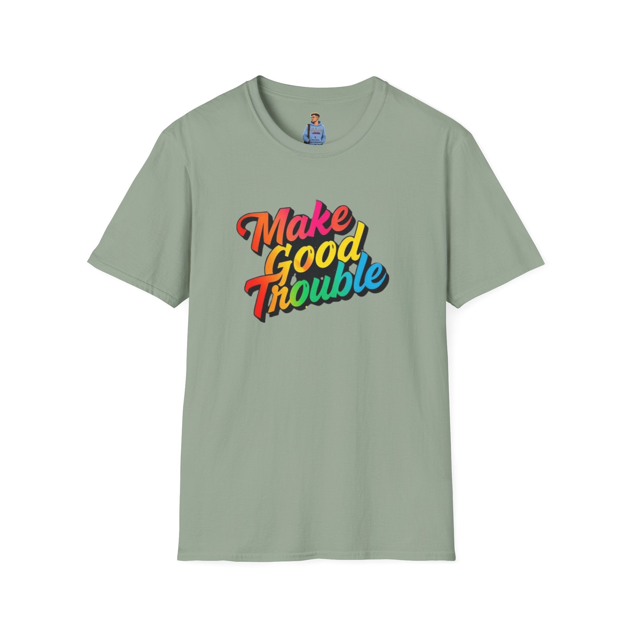 Make Good Trouble' Rainbow T-Shirt