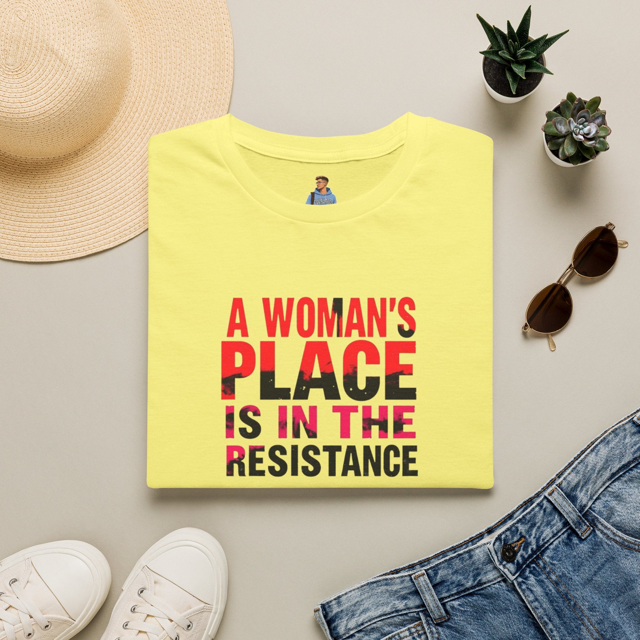 A Woman's Place Is in the Resistance Unisex Softstyle T-Shirt