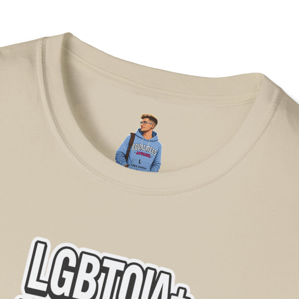 Camiseta unisex de estilo suave con la historia LGBTQIA+ ahora