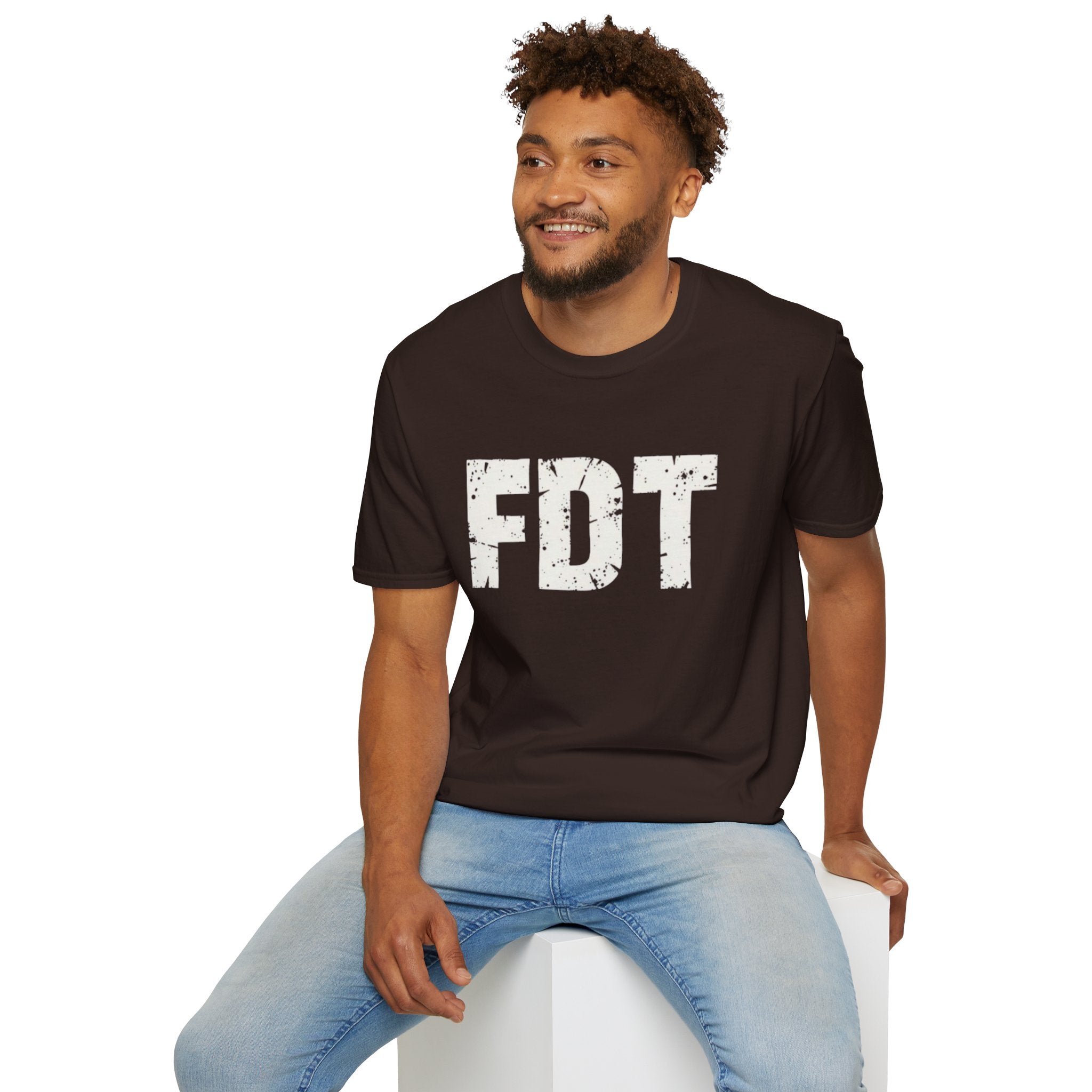 FDT Political Protest Distressed Graphic T-Shirt