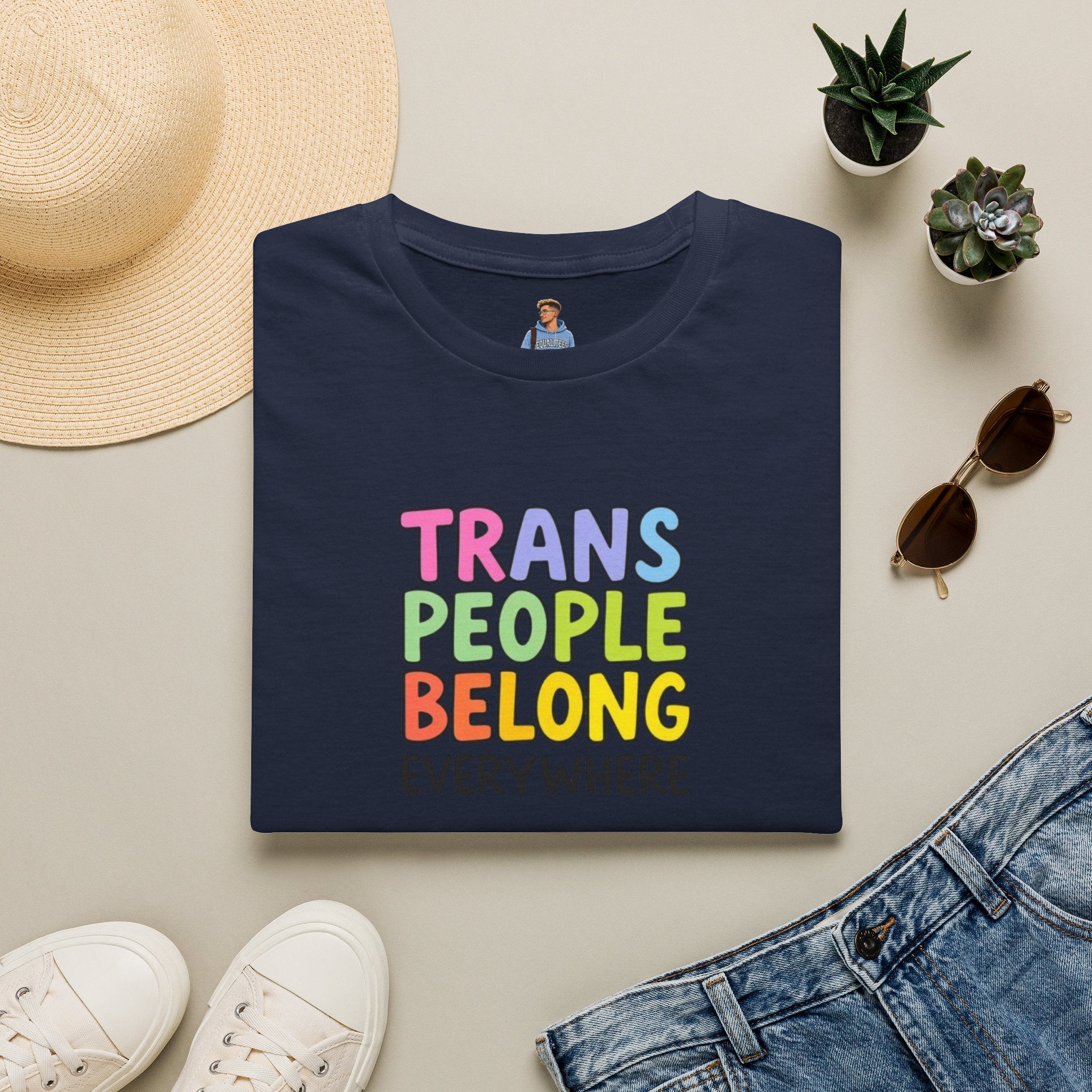 Trans People Belong Everywhere Unisex Softstyle T-Shirt