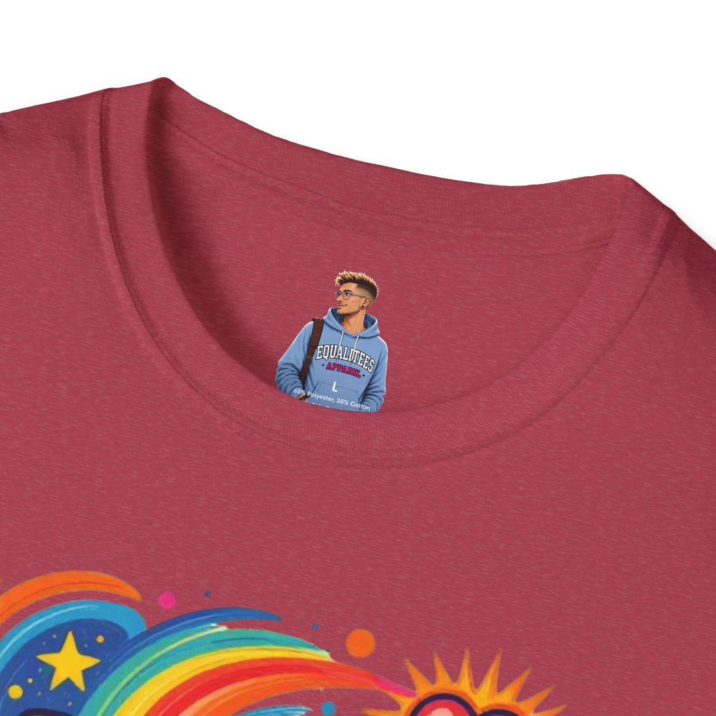 Love Is My Religion Retro Rainbow Graphic T-shirt
