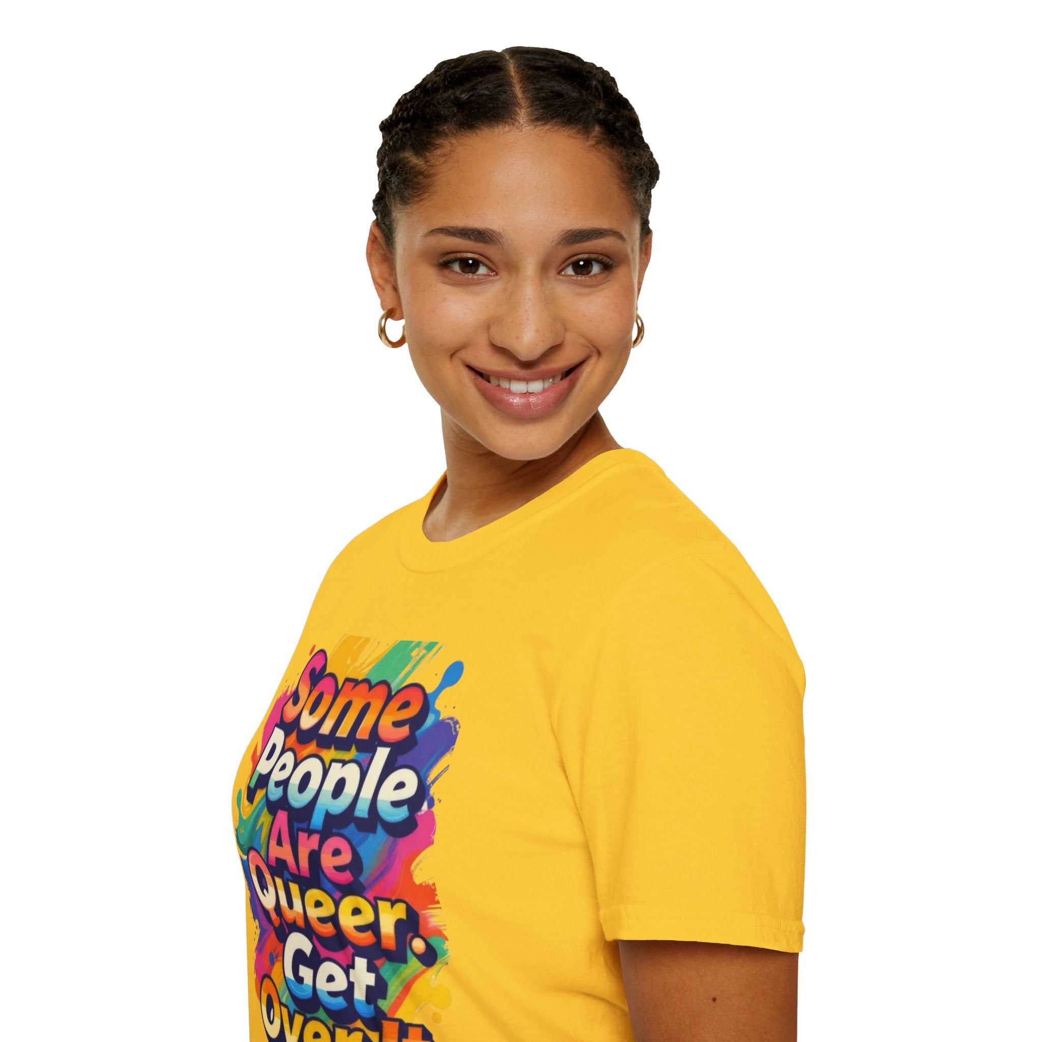 Some People Are Queer T-Shirt Rainbow Graphic