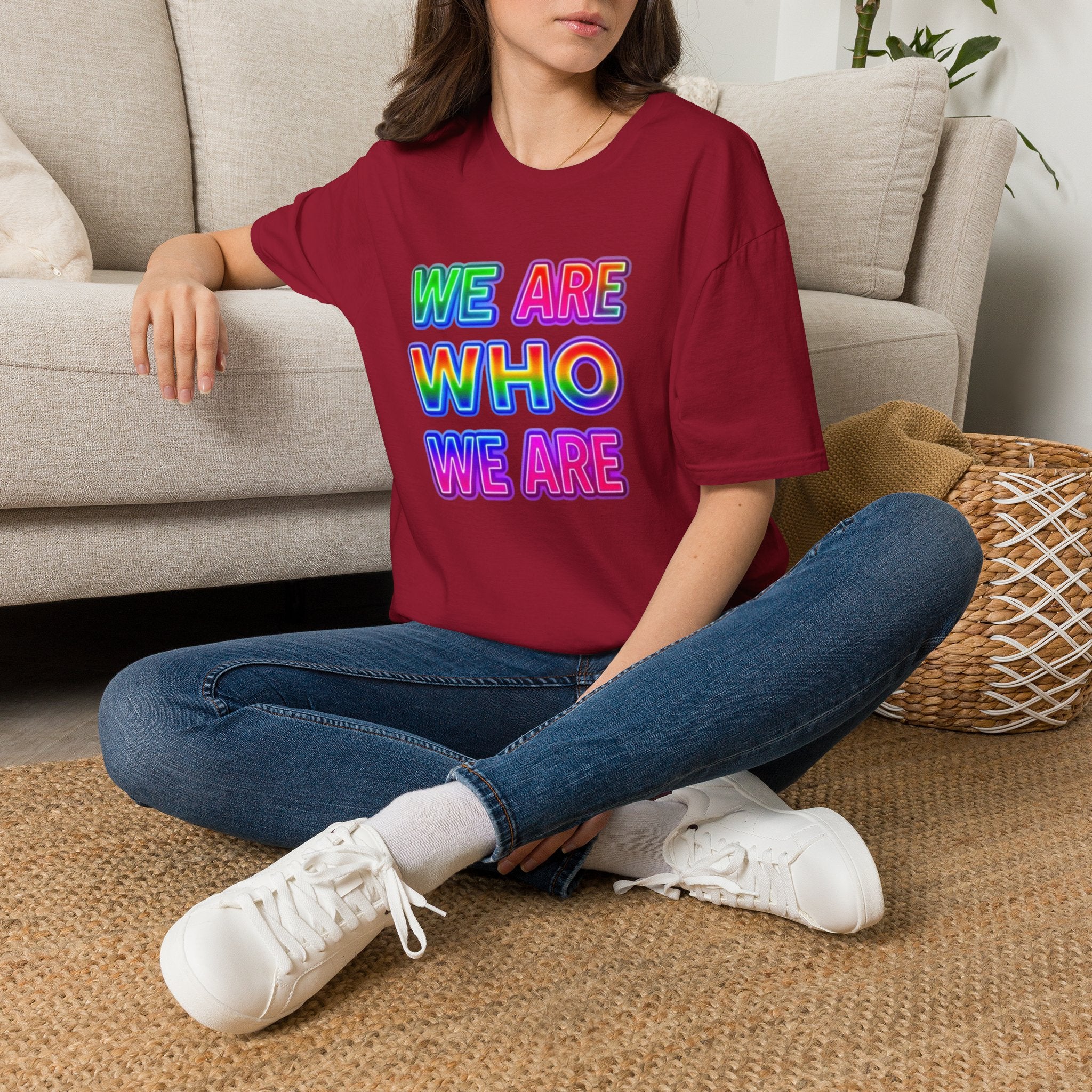Pride Statement T-Shirt - 'We Are Who We Are' - Unisex Softstyle Tee for Self-Expression