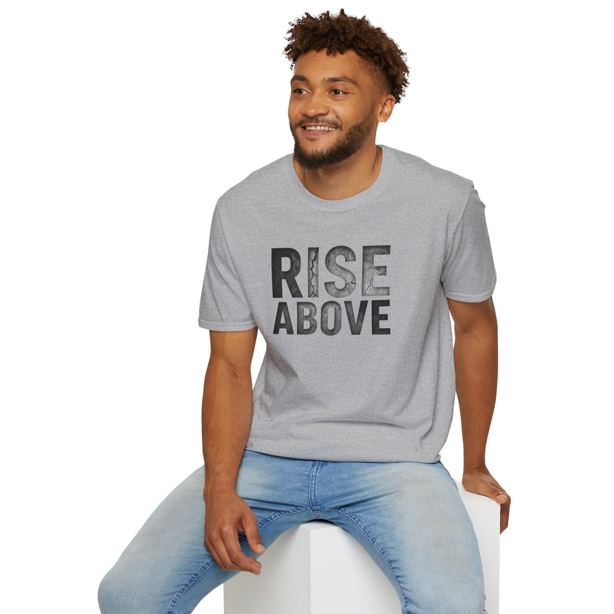 Rise Above Motivational Graphic T-Shirt