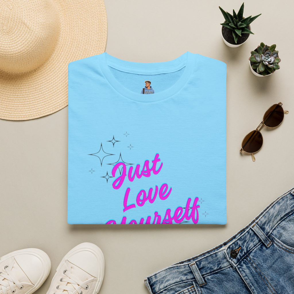 Camiseta unisex de estilo suave "Just Love Yourself": camiseta motivacional para el amor propio