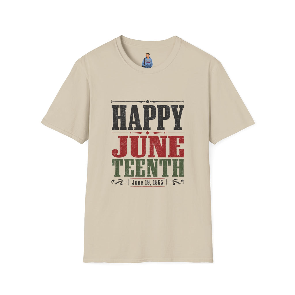 Juneteenth T-Shirt — "Happy Juneteenth" Celebration Tee