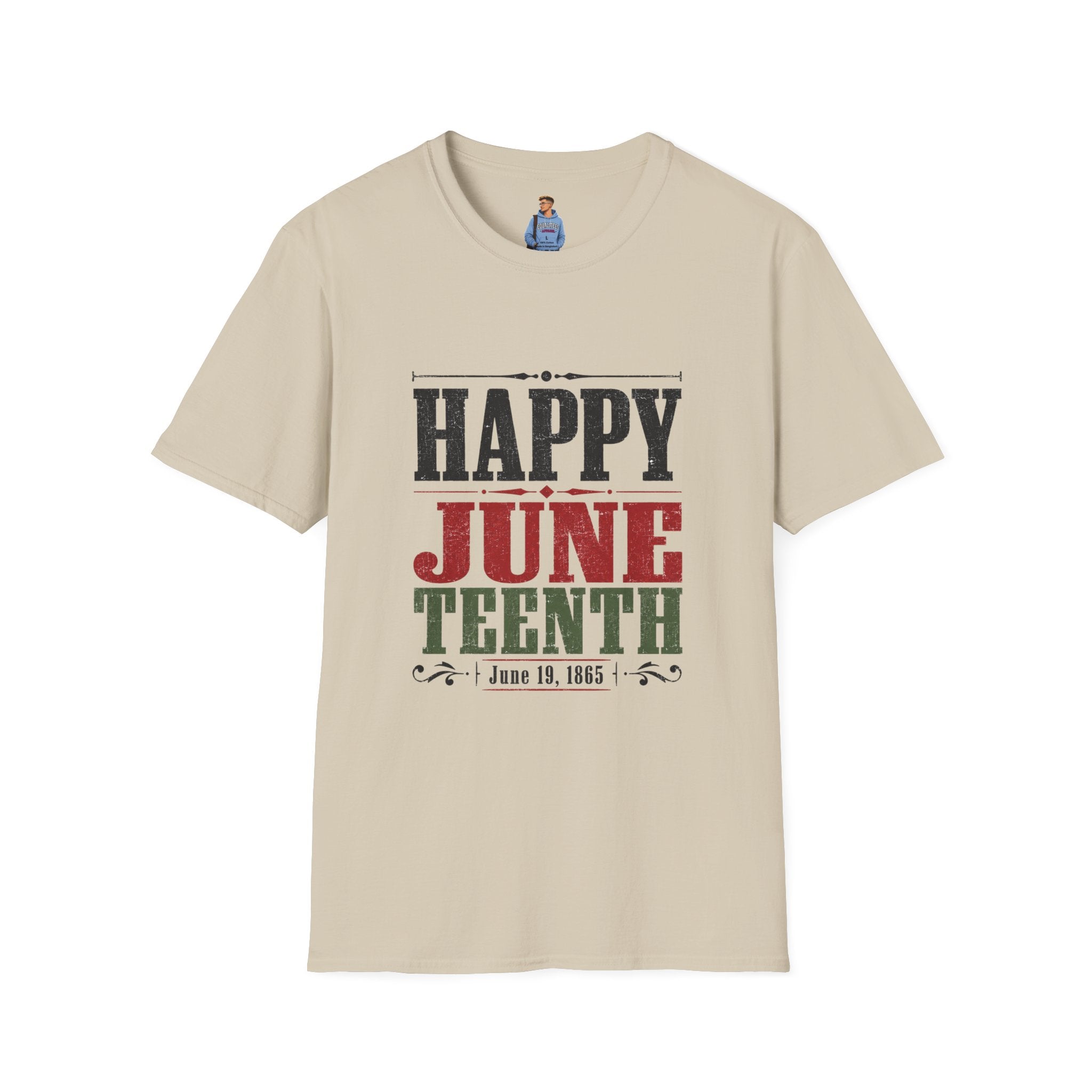 Juneteenth T-Shirt — "Happy Juneteenth" Celebration Tee