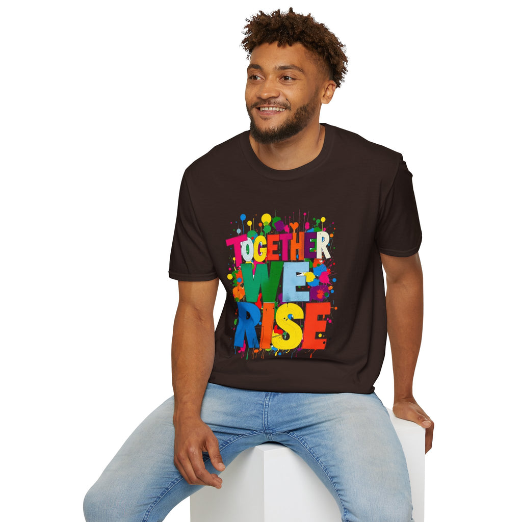 Juntos nos levantamos Camiseta unisex de estilo suave