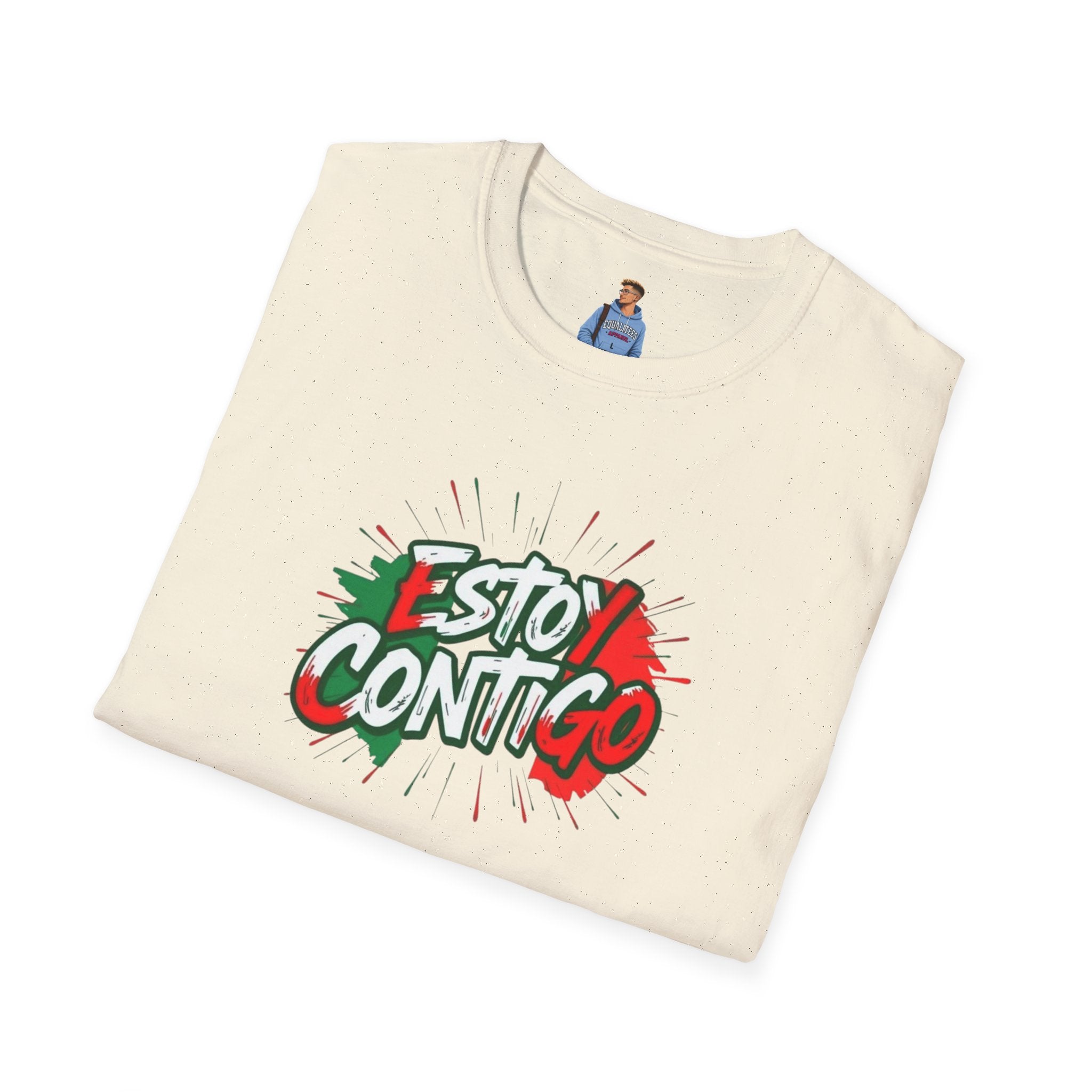Estoy Contigo (I Am With You) Los inmigrantes hacen grande a Estados Unidos Camiseta unisex de estilo suave Camiseta clásica de protesta