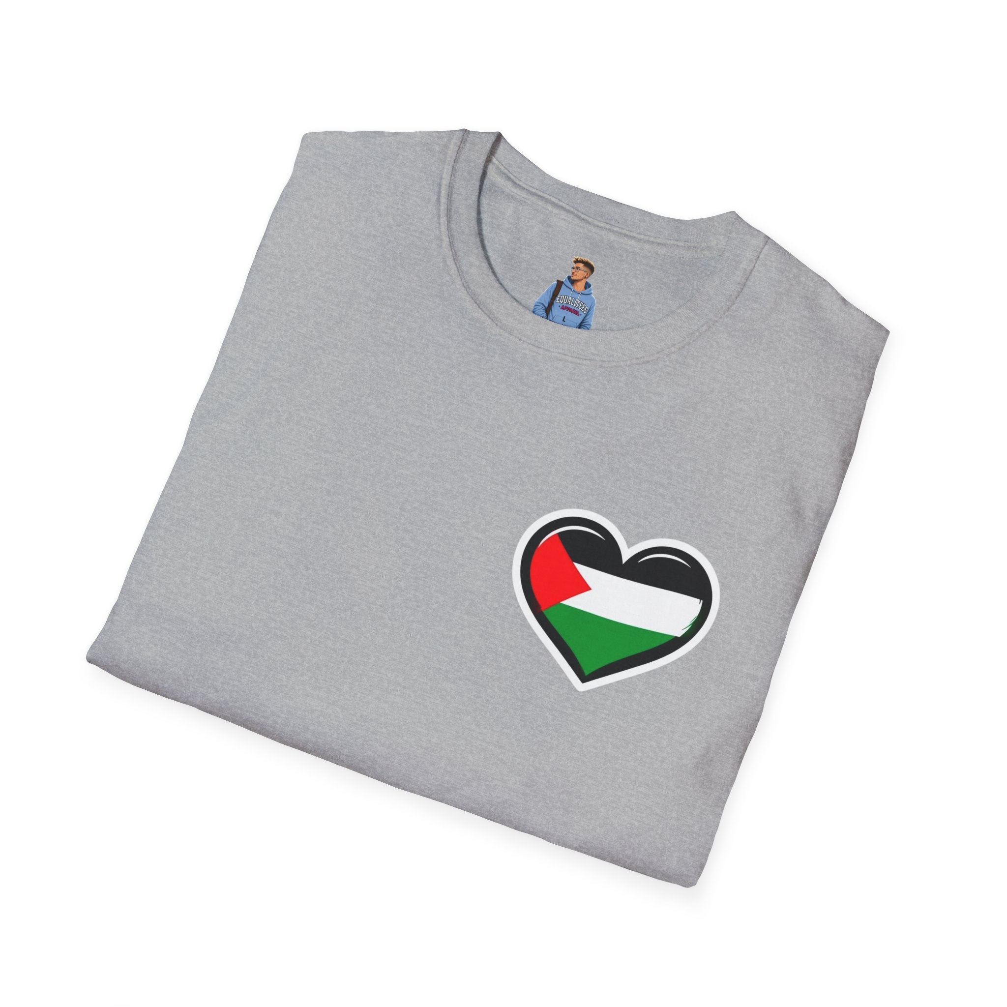 Camiseta unisex de estilo suave: "Apoya a Gaza y todos somos Palestina".